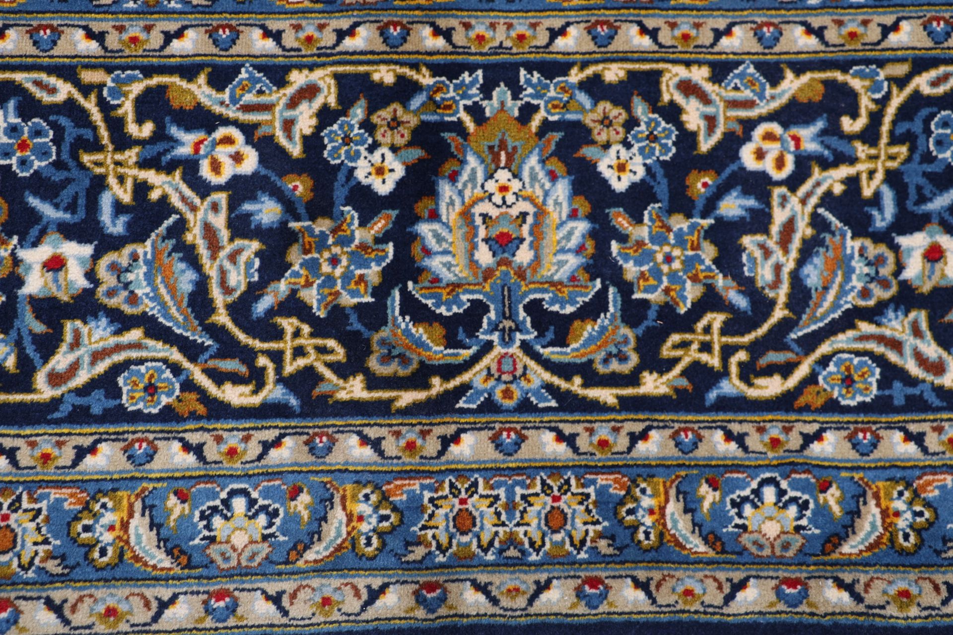 Kashan Perserteppich 310 × 420 cm aus Wolle, handgeknüpft