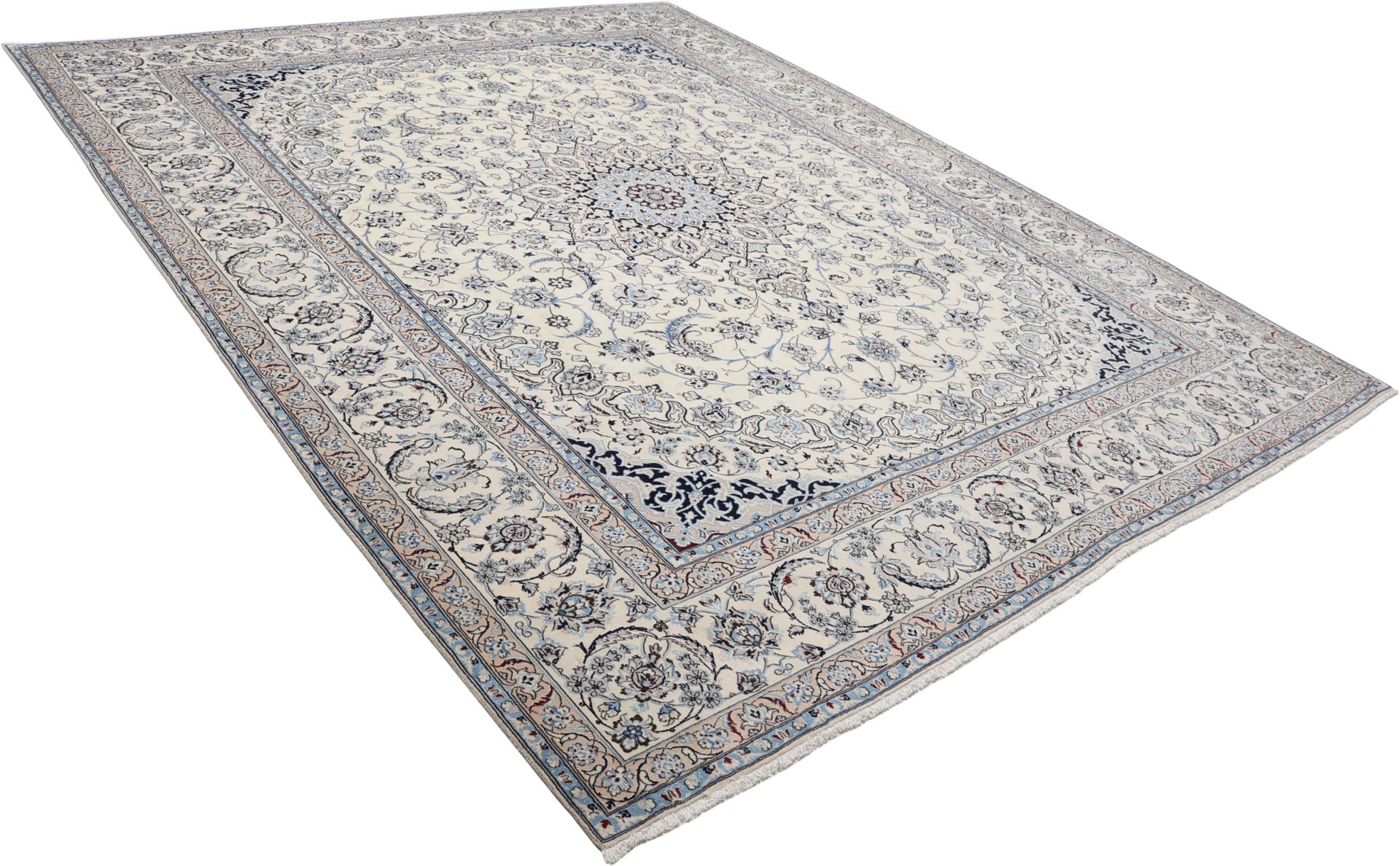 perserteppich-nain-315-x-398-cm-schurwolle-seide-handgeknupft-2 Handgeknüpfter Nain Perserteppich 315 × 398 cm