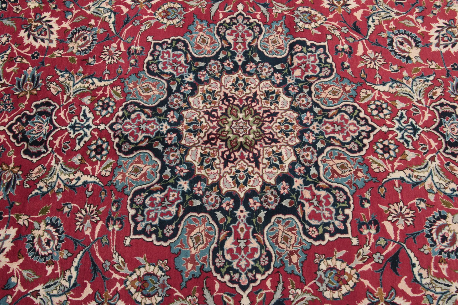 Handgeknüpfter Isfahan Perserteppich, 310 × 408 cm, Wolle