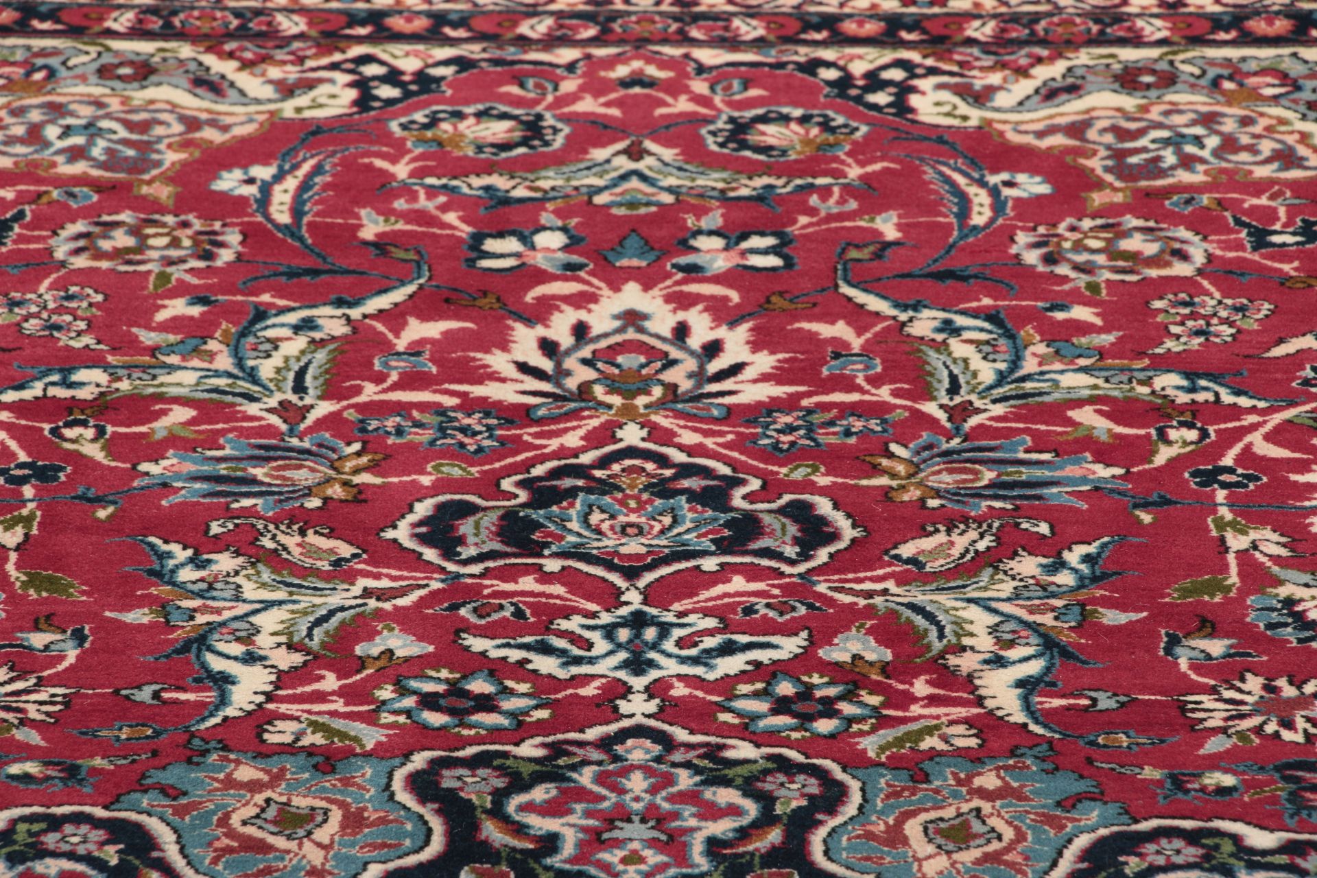 Handgeknüpfter Isfahan Perserteppich, 310 × 408 cm, Wolle