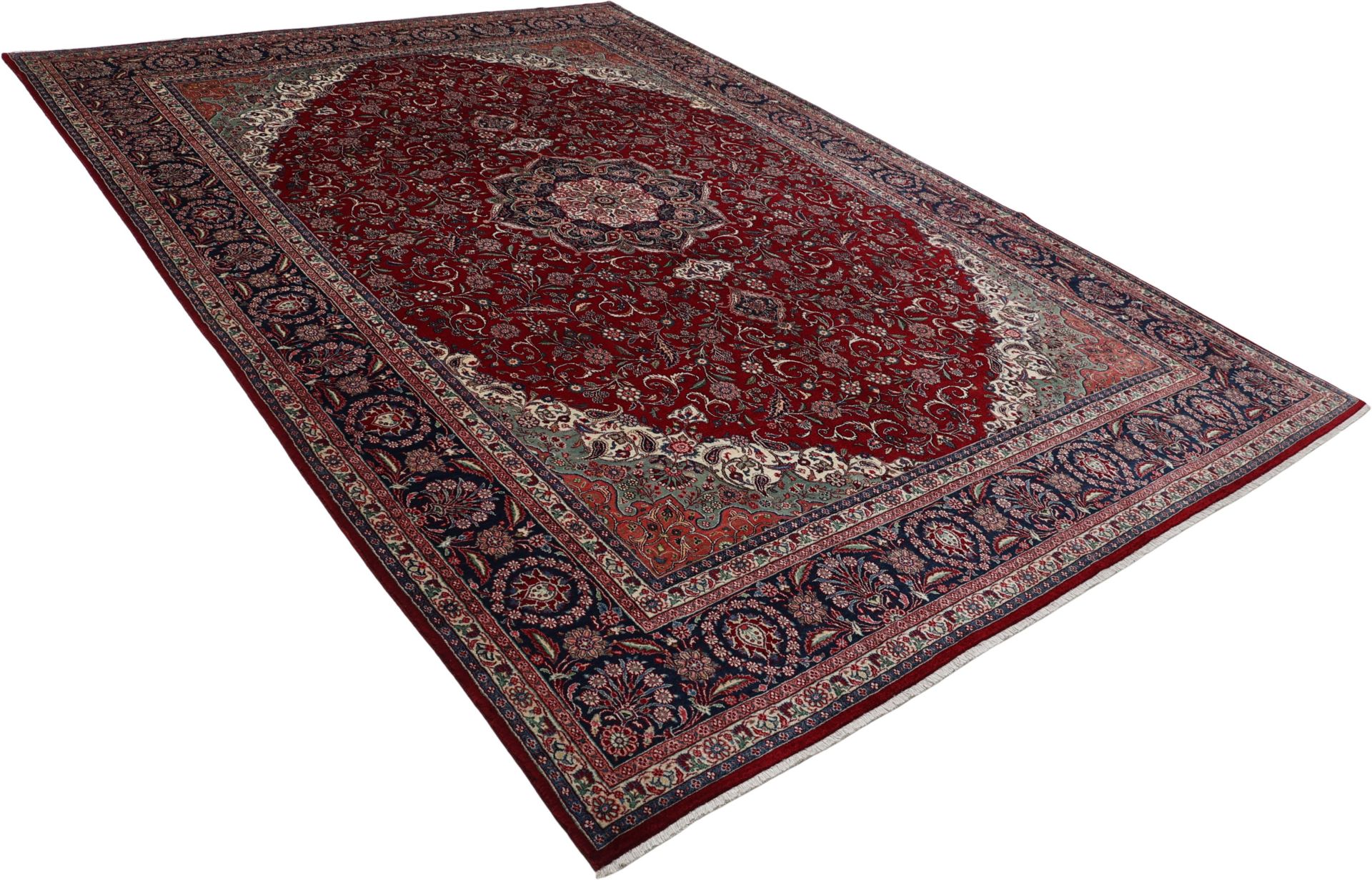 Handgeknüpfter Kashan Perserteppich, 295 × 417 cm, Wolle