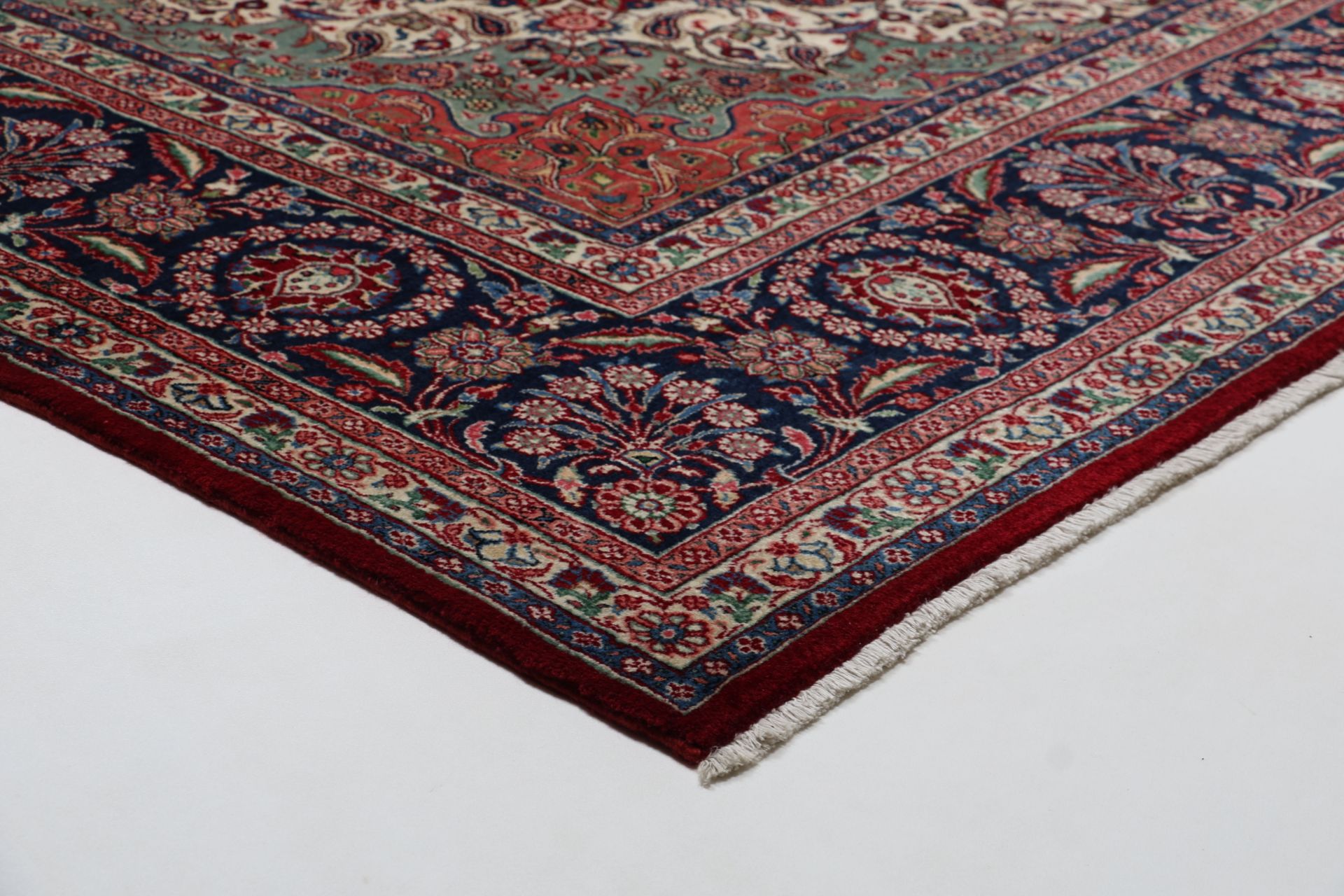 Handgeknüpfter Kashan Perserteppich, 295 × 417 cm, Wolle