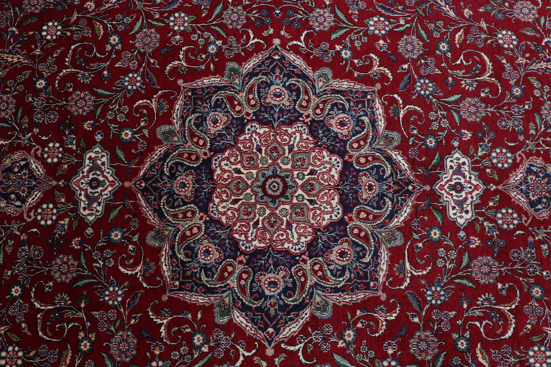Handgeknüpfter Kashan Perserteppich, 295 × 417 cm, Wolle
