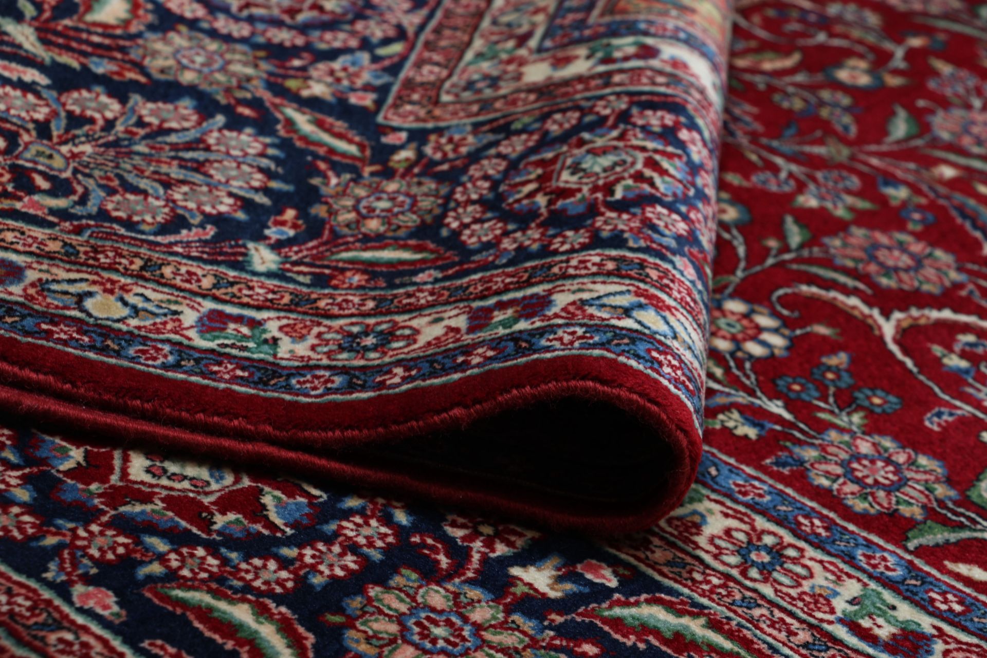Handgeknüpfter Kashan Perserteppich, 295 × 417 cm, Wolle