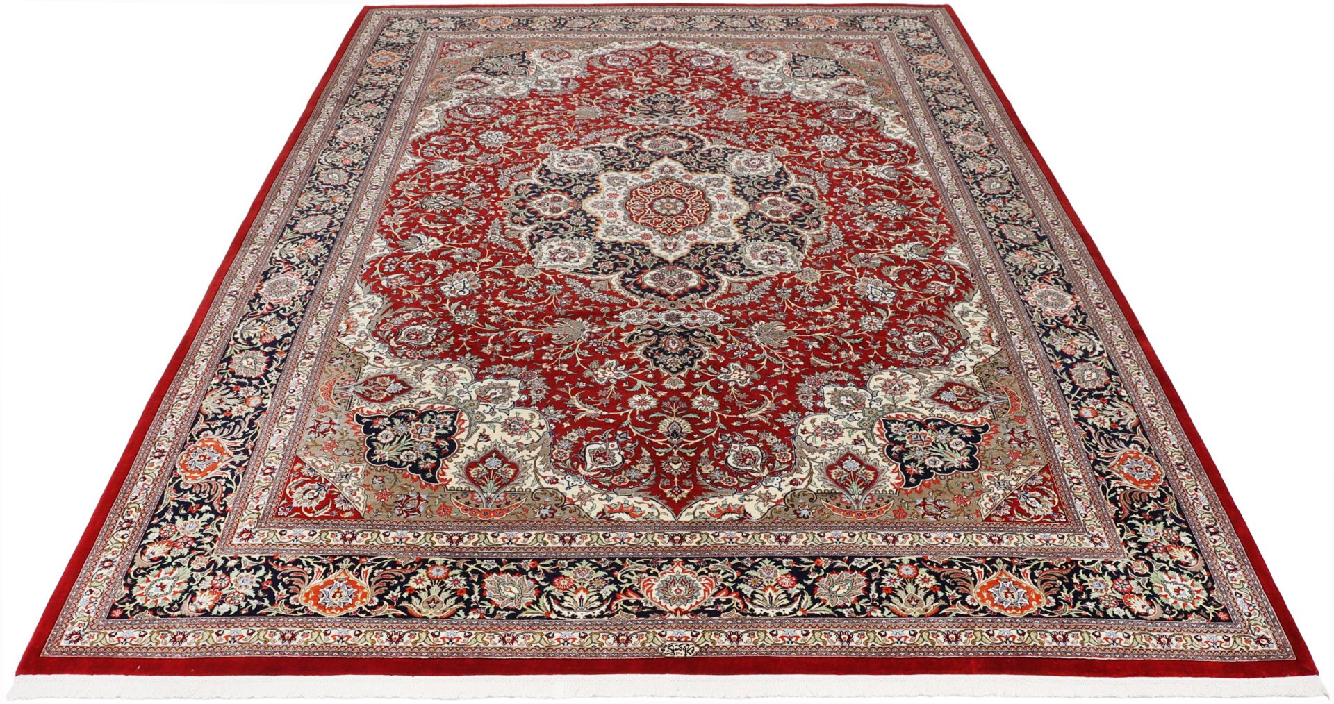 perserteppich-ghom-292-x-390-cm-schurwolle-handgeknupft-exklusiv-11 Handgeknüpfter Ghom Perserteppich, 292 × 390 cm, Wolle