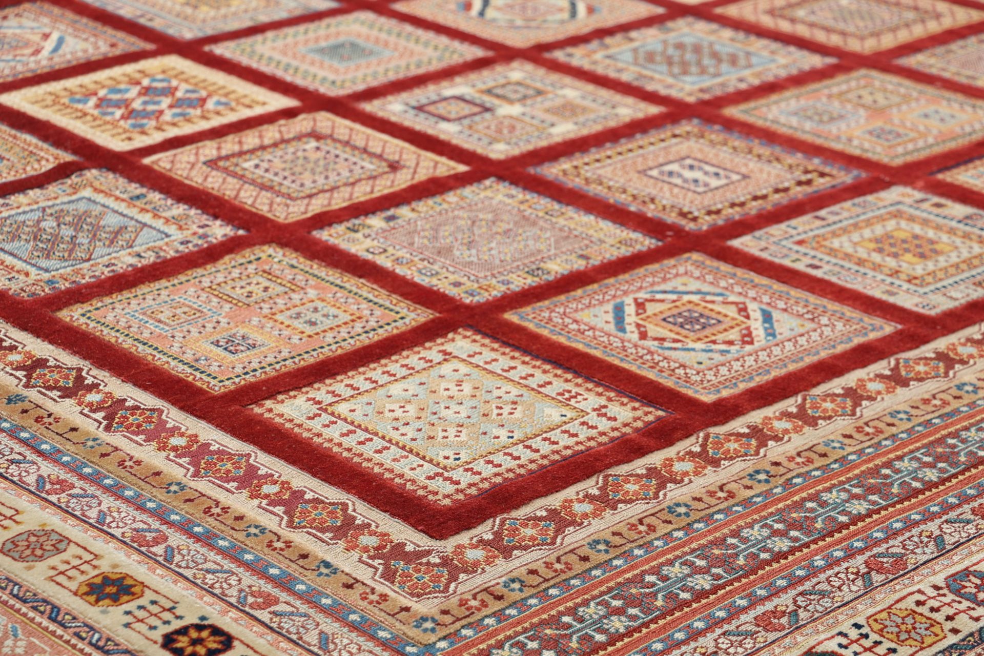 kelim-iran-300-x-400-cm-schurwolle-handgewebt-rustikal-3 Handgewebter Kelim Perserteppich, 300 × 400 cm, Wolle