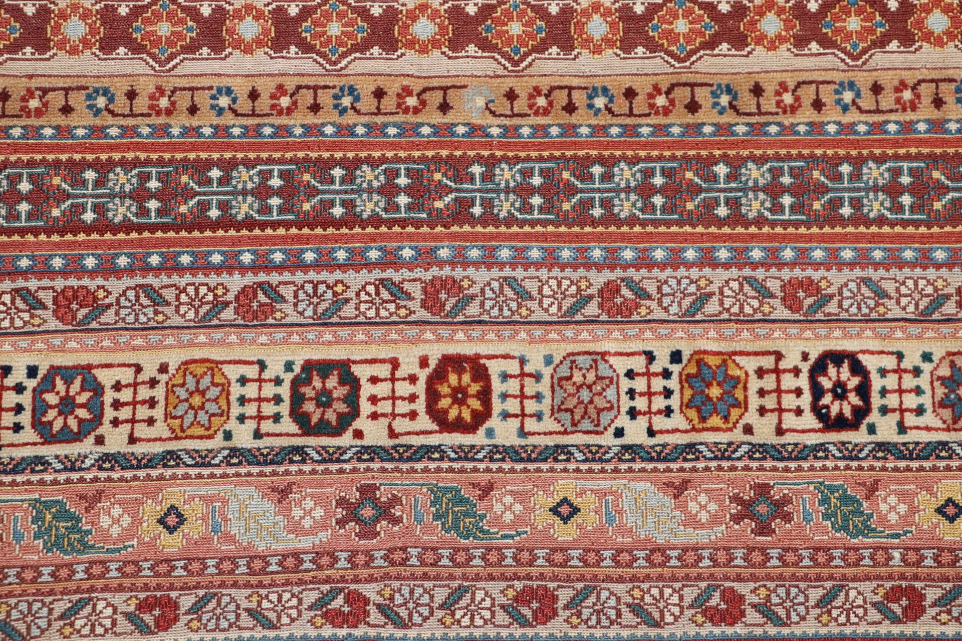 kelim-iran-300-x-400-cm-schurwolle-handgewebt-rustikal-5 Handgewebter Kelim Perserteppich, 300 × 400 cm, Wolle