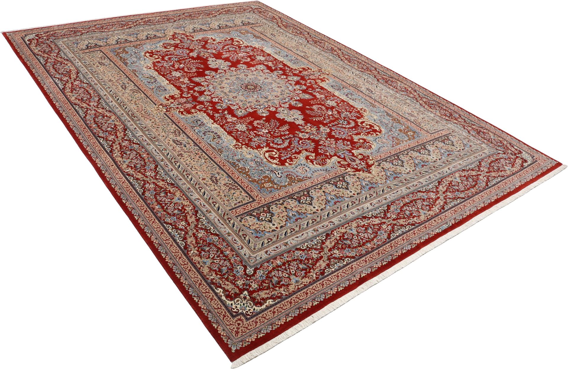 perserteppich-isfahan-290-x-393-cm-schurwolle-seide-handgeknupft-2 Isfahan Perserteppich aus Iran, 290 × 393 cm