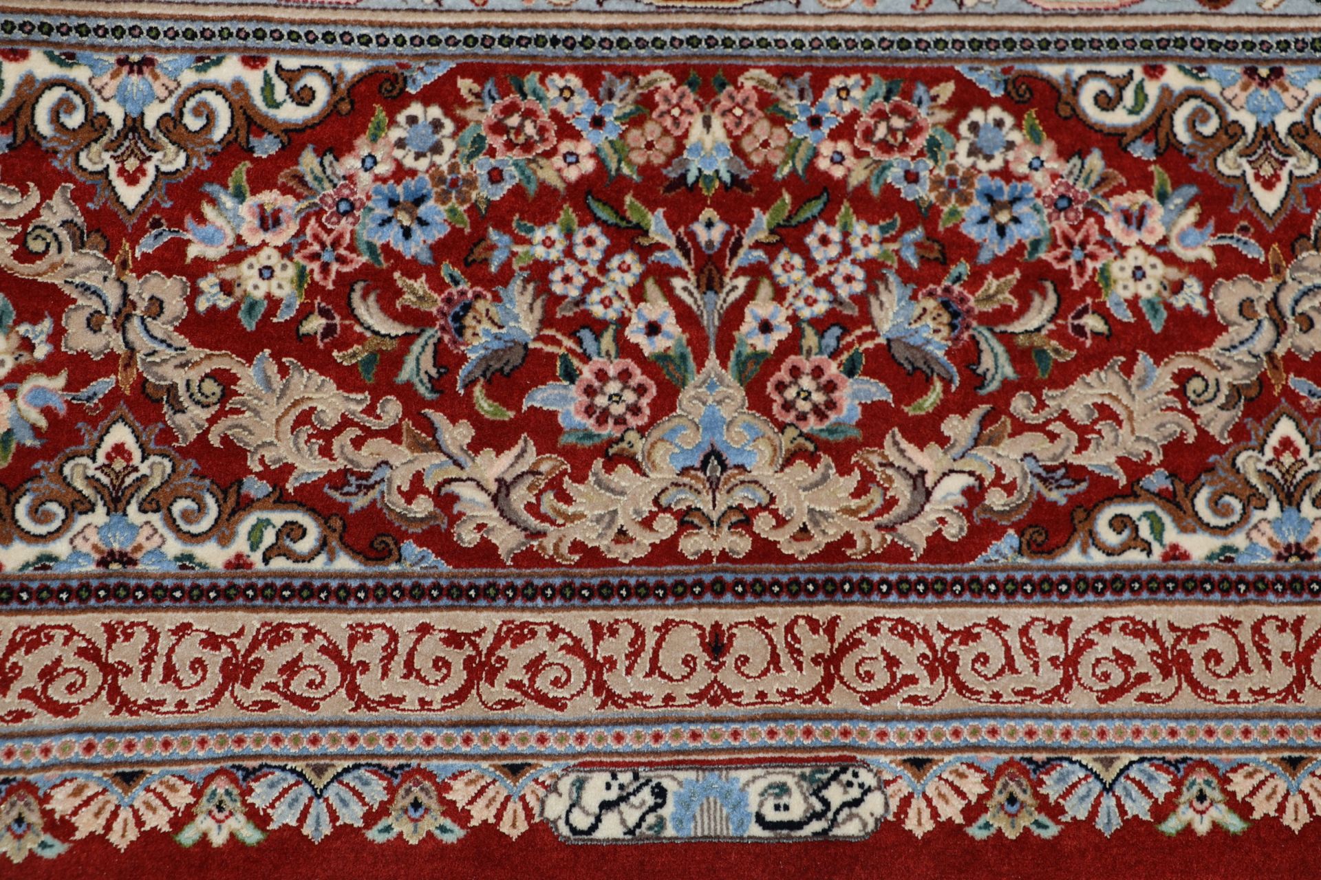 perserteppich-isfahan-290-x-393-cm-schurwolle-seide-handgeknupft-5 Isfahan Perserteppich aus Iran, 290 × 393 cm