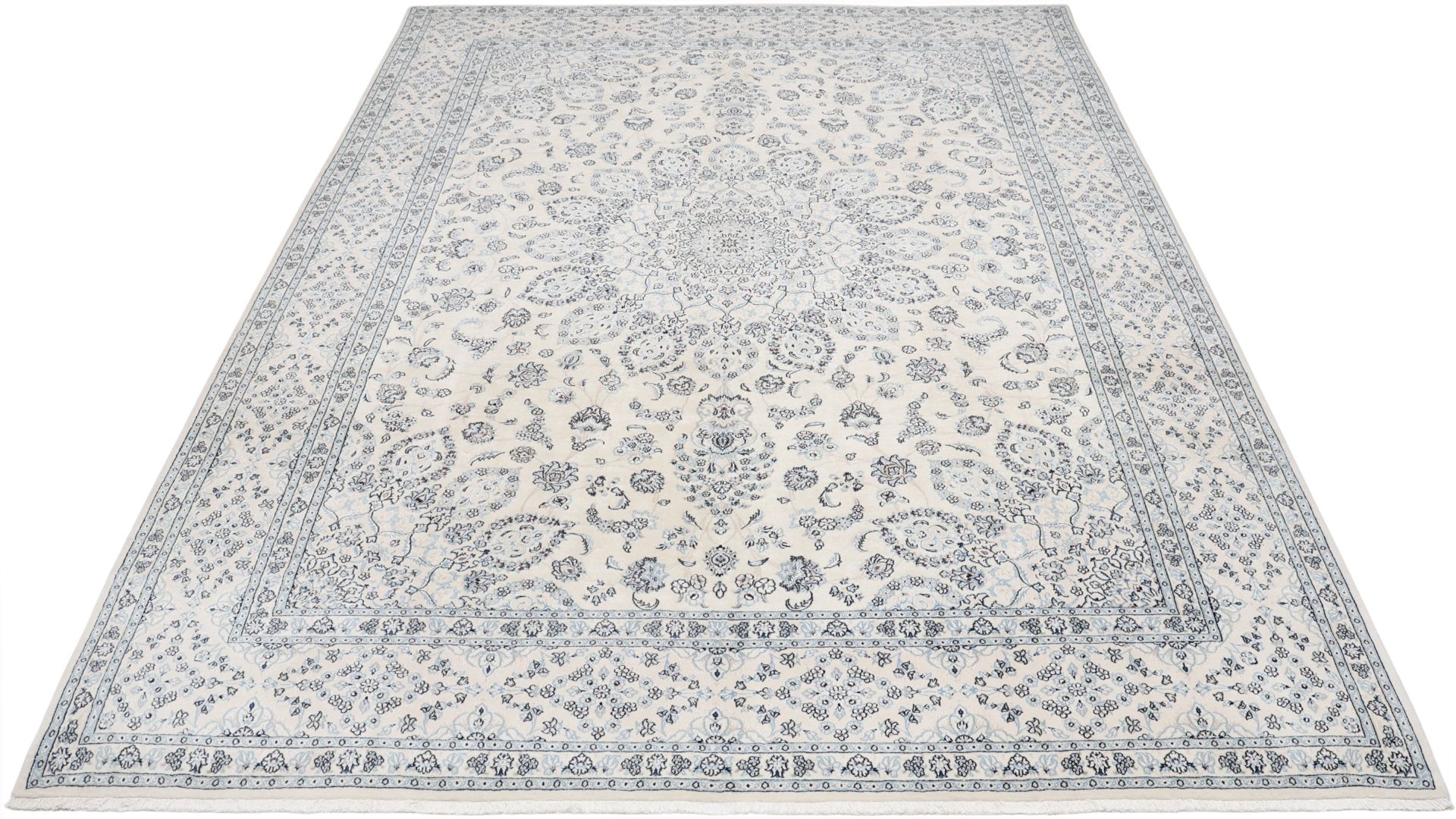 Handgeknüpfter Nain Perserteppich, 292 × 400 cm, Wolle & Seide