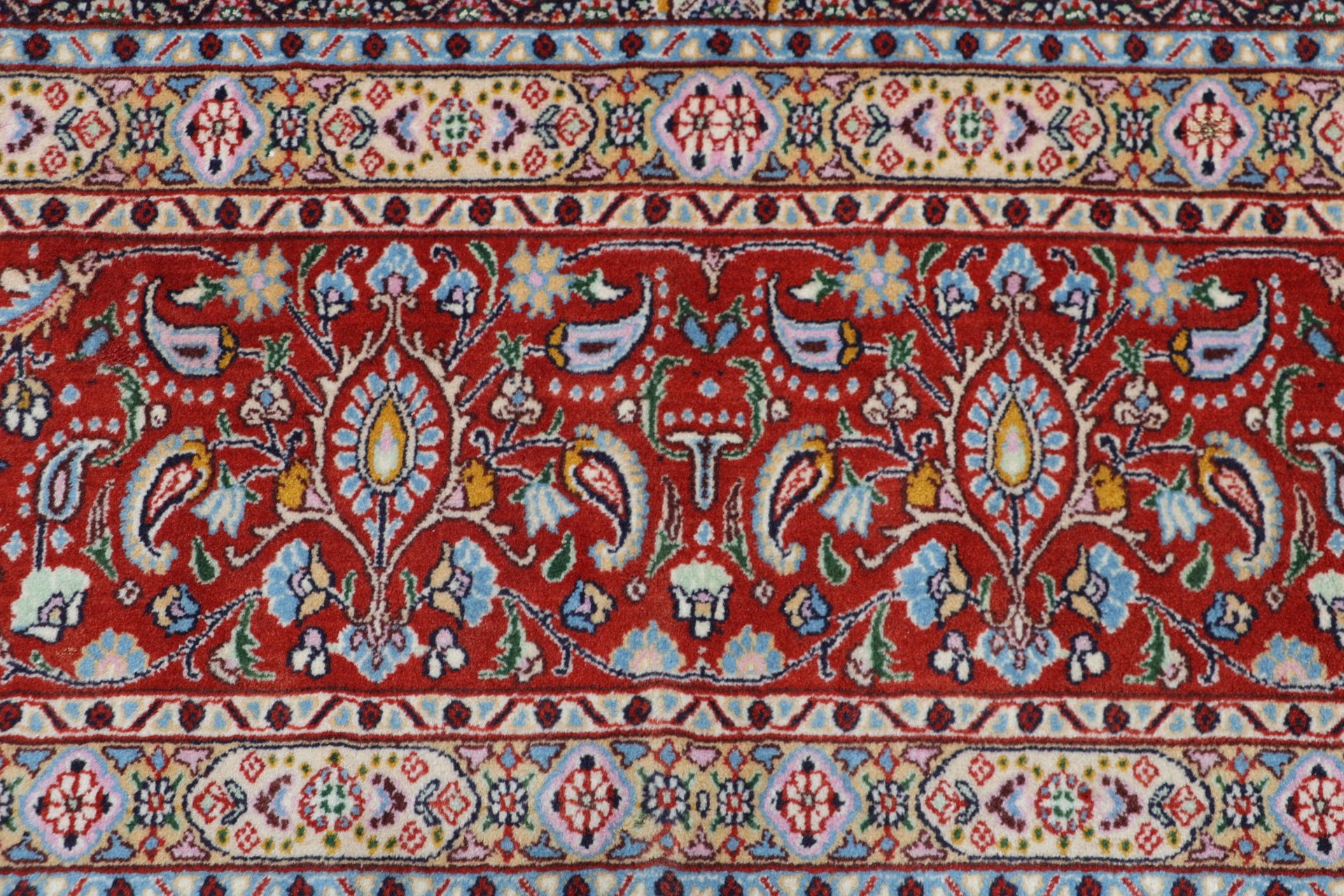 perserteppich-moud-292-x-400-cm-schurwolle-handgeknupft-floral-7 Handgeknüpfter Moud Perserteppich, 292 × 400 cm, Wolle