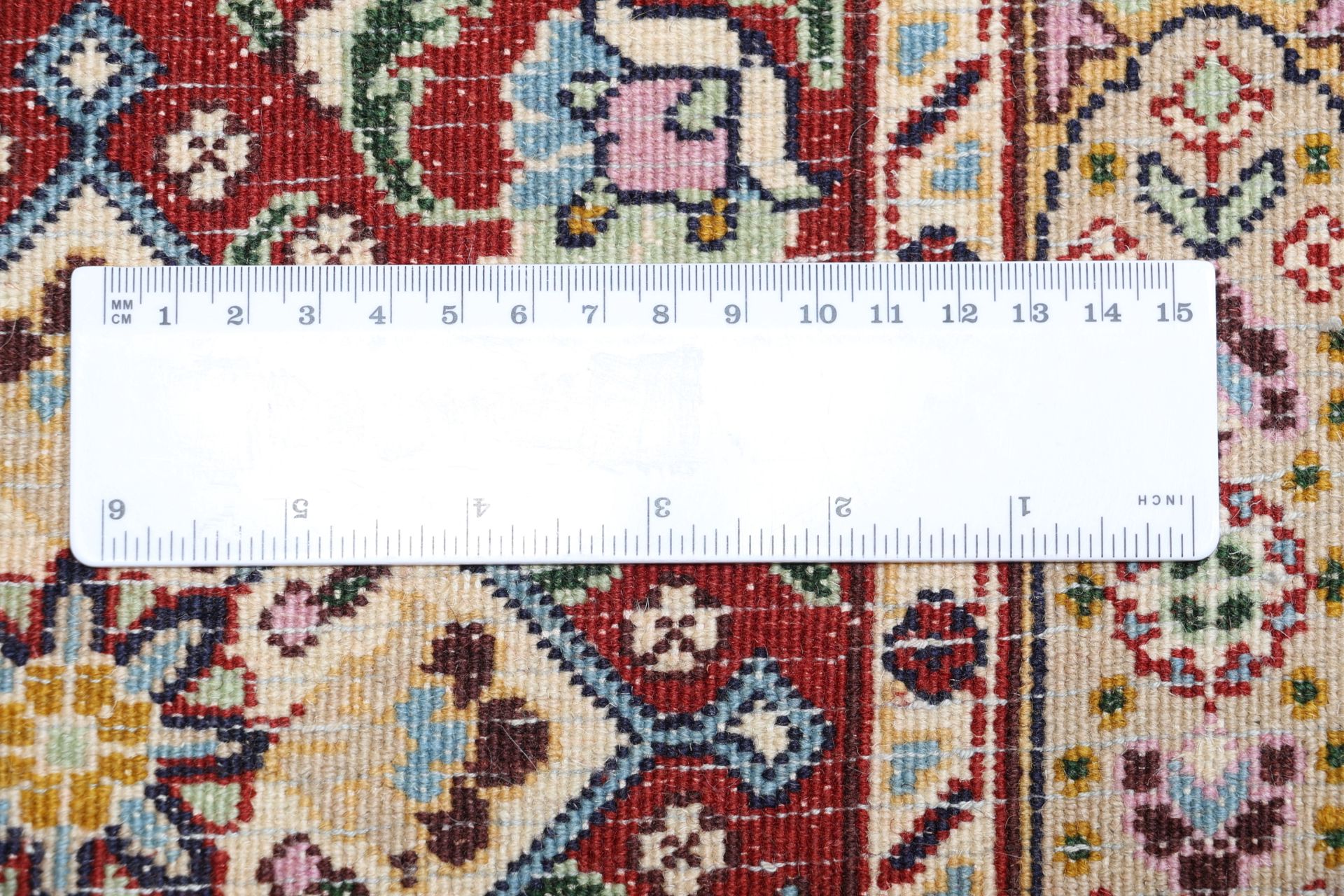 perserteppich-moud-292-x-400-cm-schurwolle-handgeknupft-floral-10 Handgeknüpfter Moud Perserteppich, 292 × 400 cm, Wolle