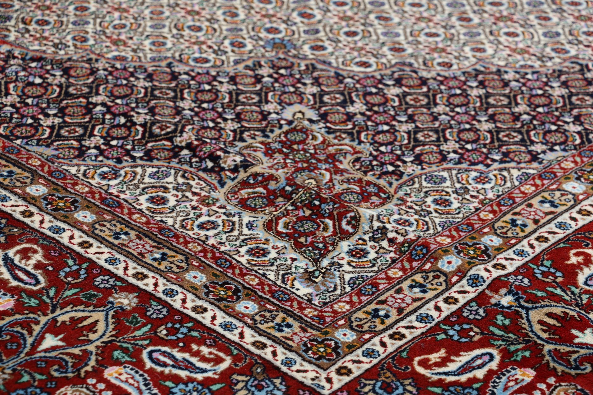Handgeknüpfter Moud Perserteppich 300 × 397 cm