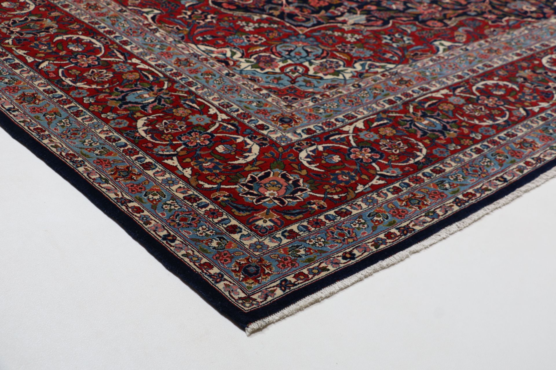 Antiker Kashan Perserteppich, 315 × 415 cm, Wolle