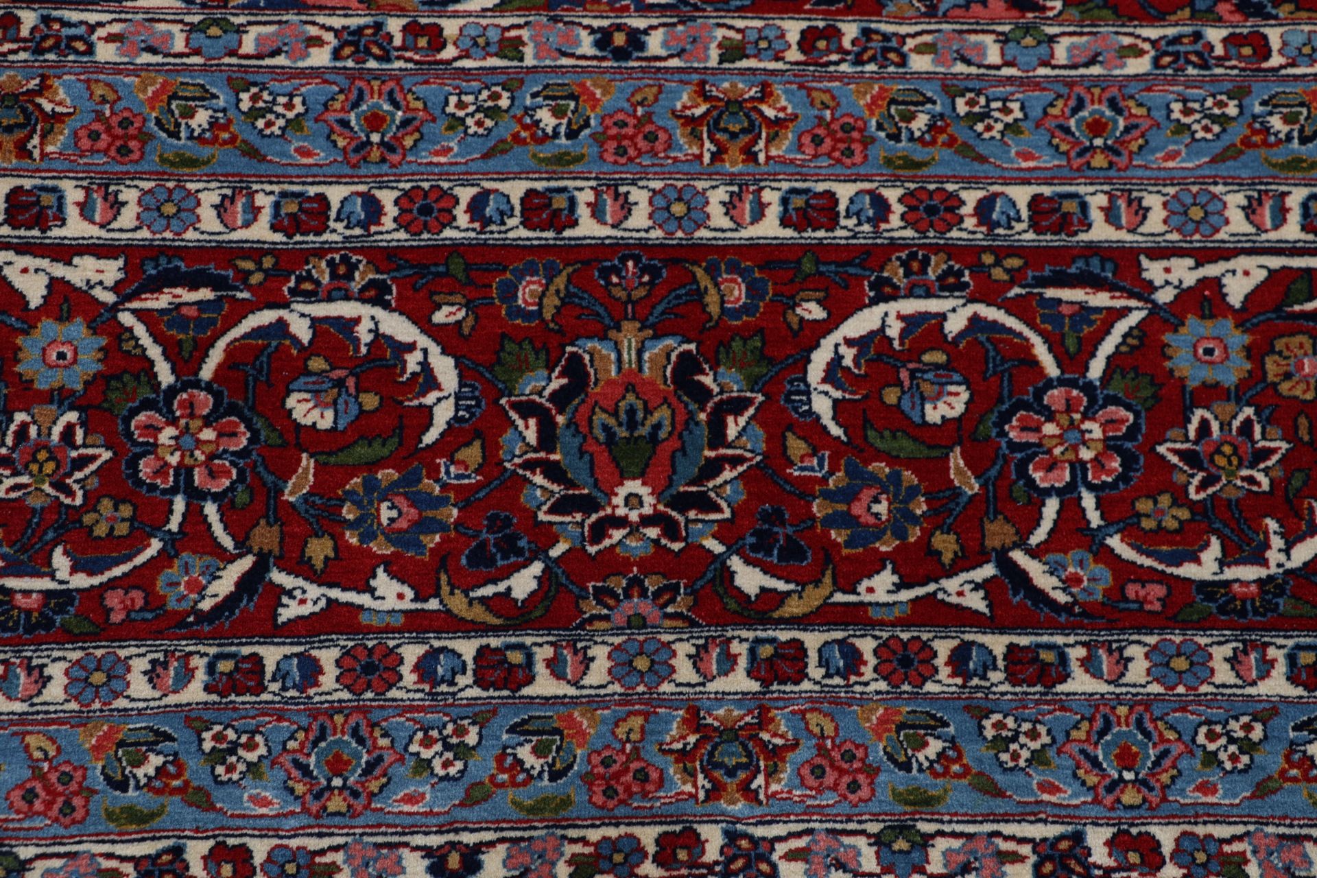 Antiker Kashan Perserteppich, 315 × 415 cm, Wolle