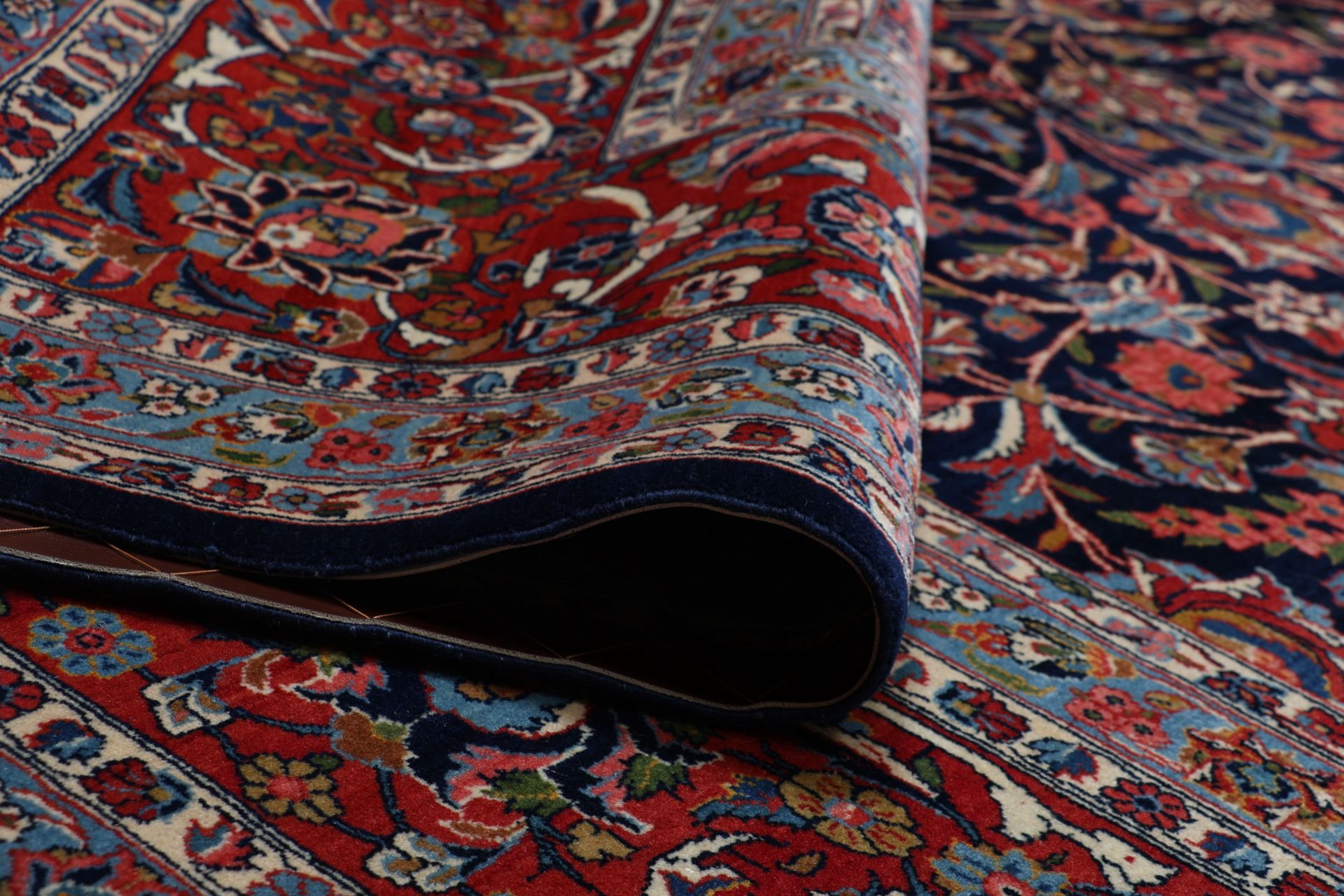 Antiker Kashan Perserteppich, 315 × 415 cm, Wolle