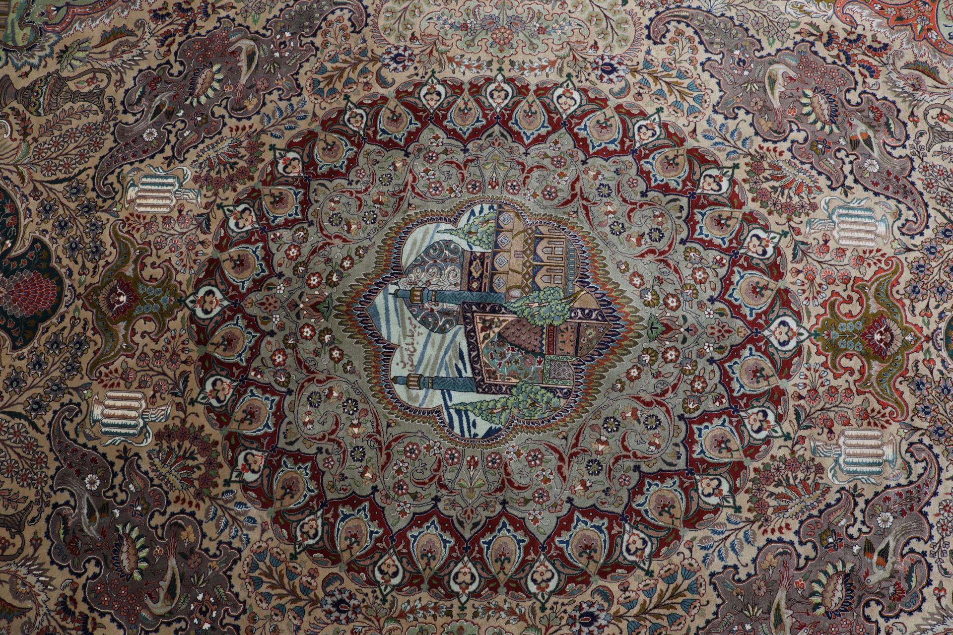 perserteppich-tabriz-310-x-402-cm-schurwolle-handgeknupft-70-jahre-alt-6 Täbriz Perserteppich 310 × 402 cm aus Wolle, handgeknüpft