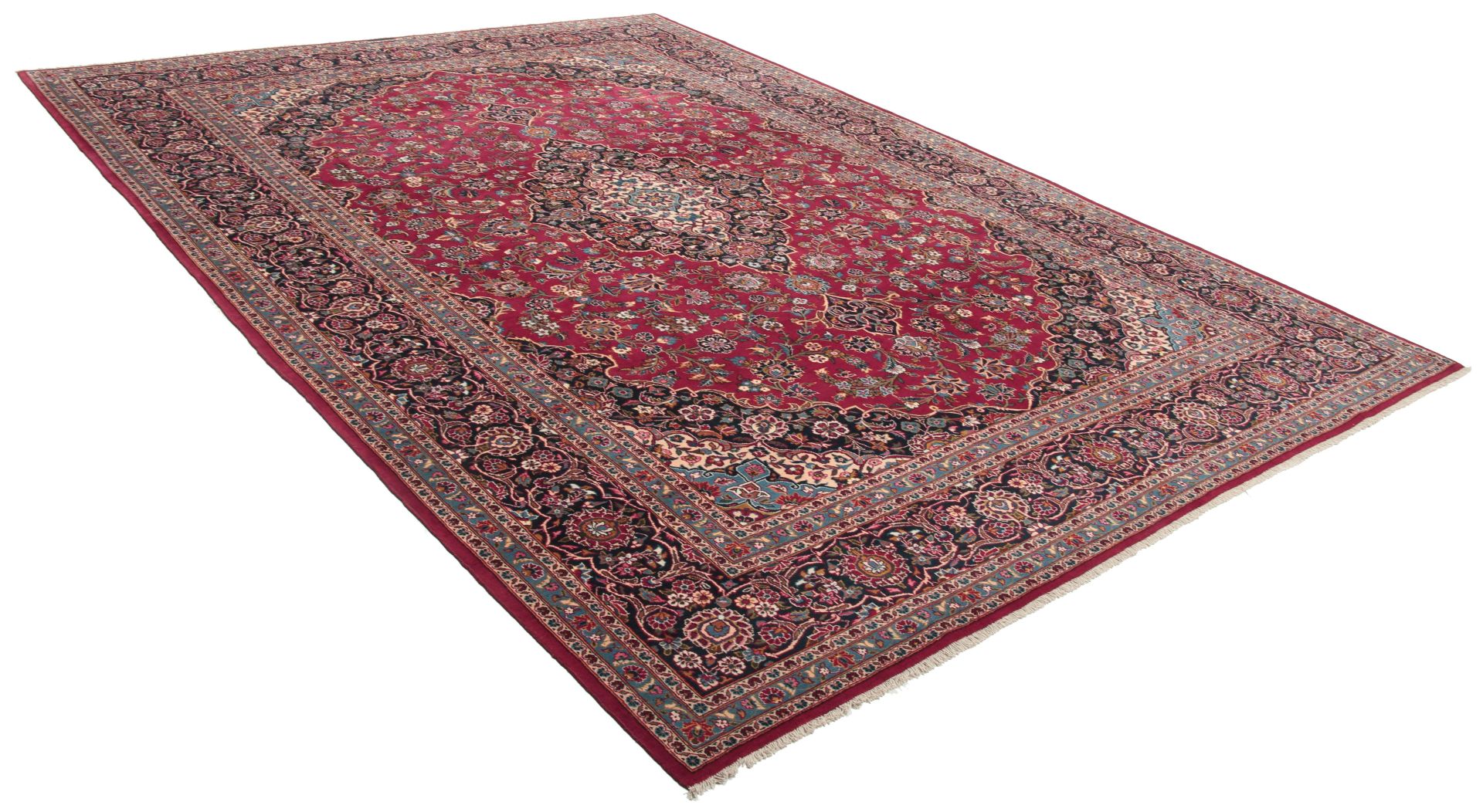 Kashan Perserteppich aus Iran, 284 × 390 cm