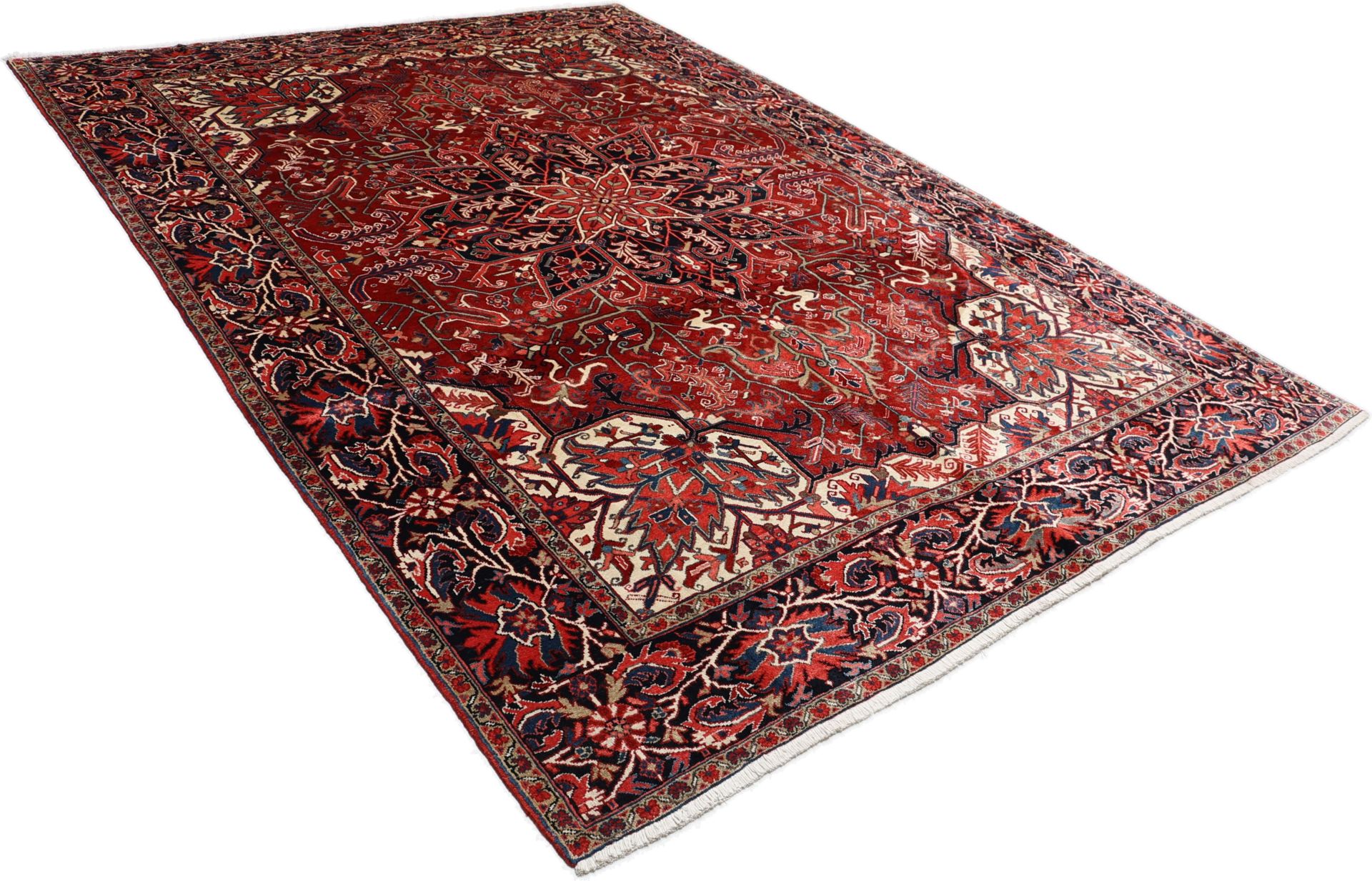 Handgeknüpfter Heriz Perserteppich, 285 × 390 cm, Wolle