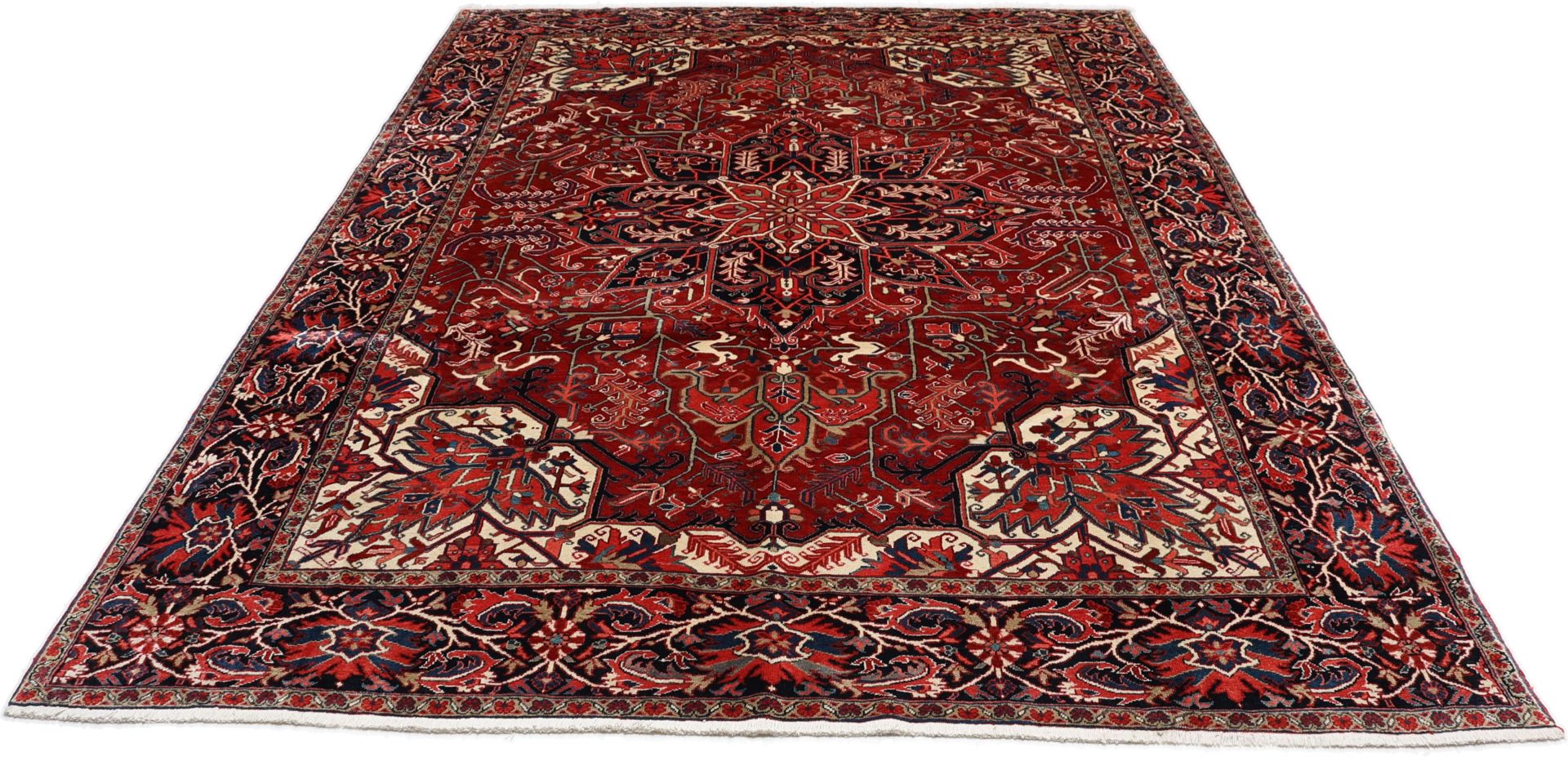 Handgeknüpfter Heriz Perserteppich, 285 × 390 cm, Wolle