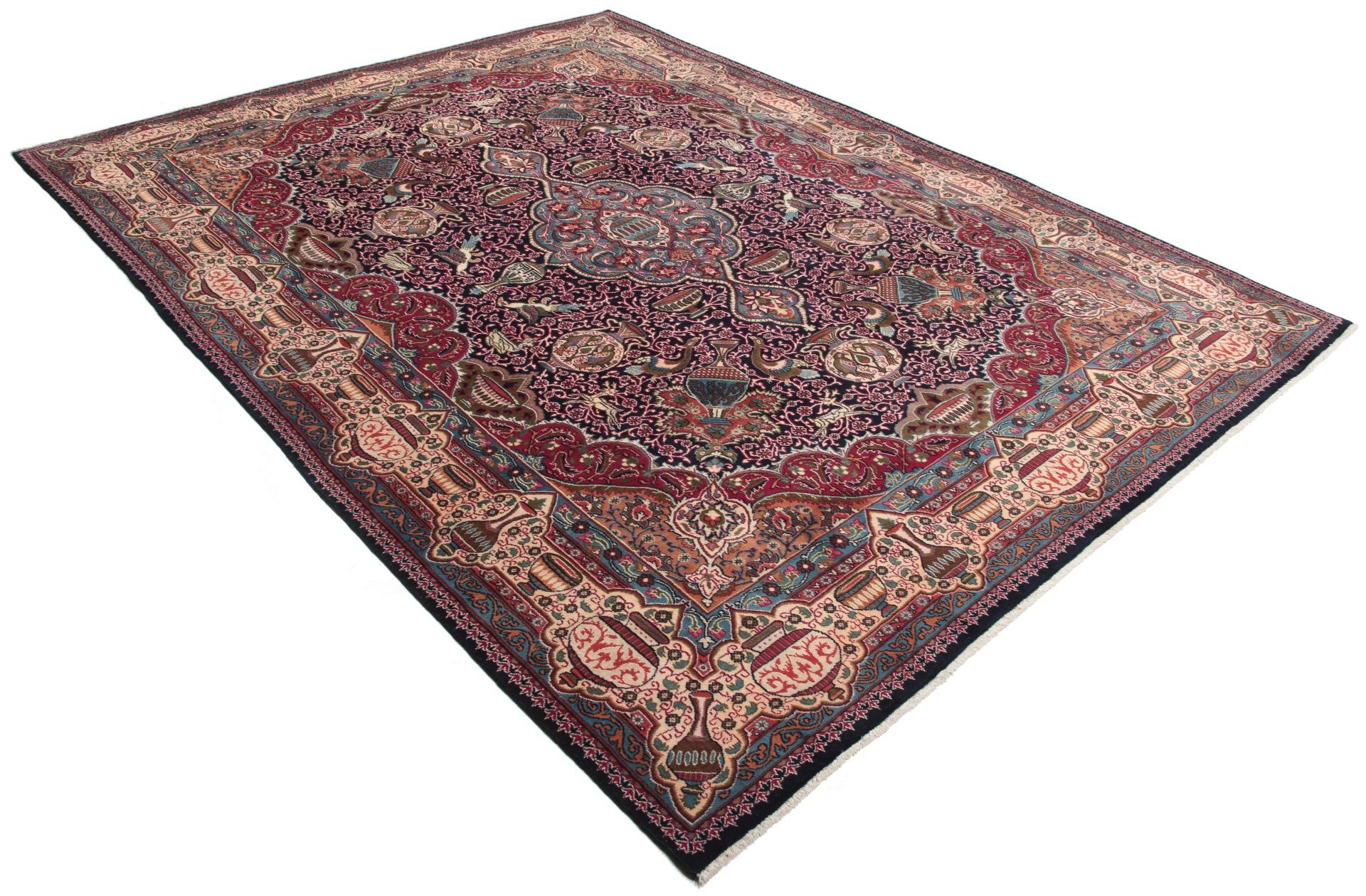 Kashmar Perserteppich 295 × 390 cm aus Wolle, handgeknüpft
