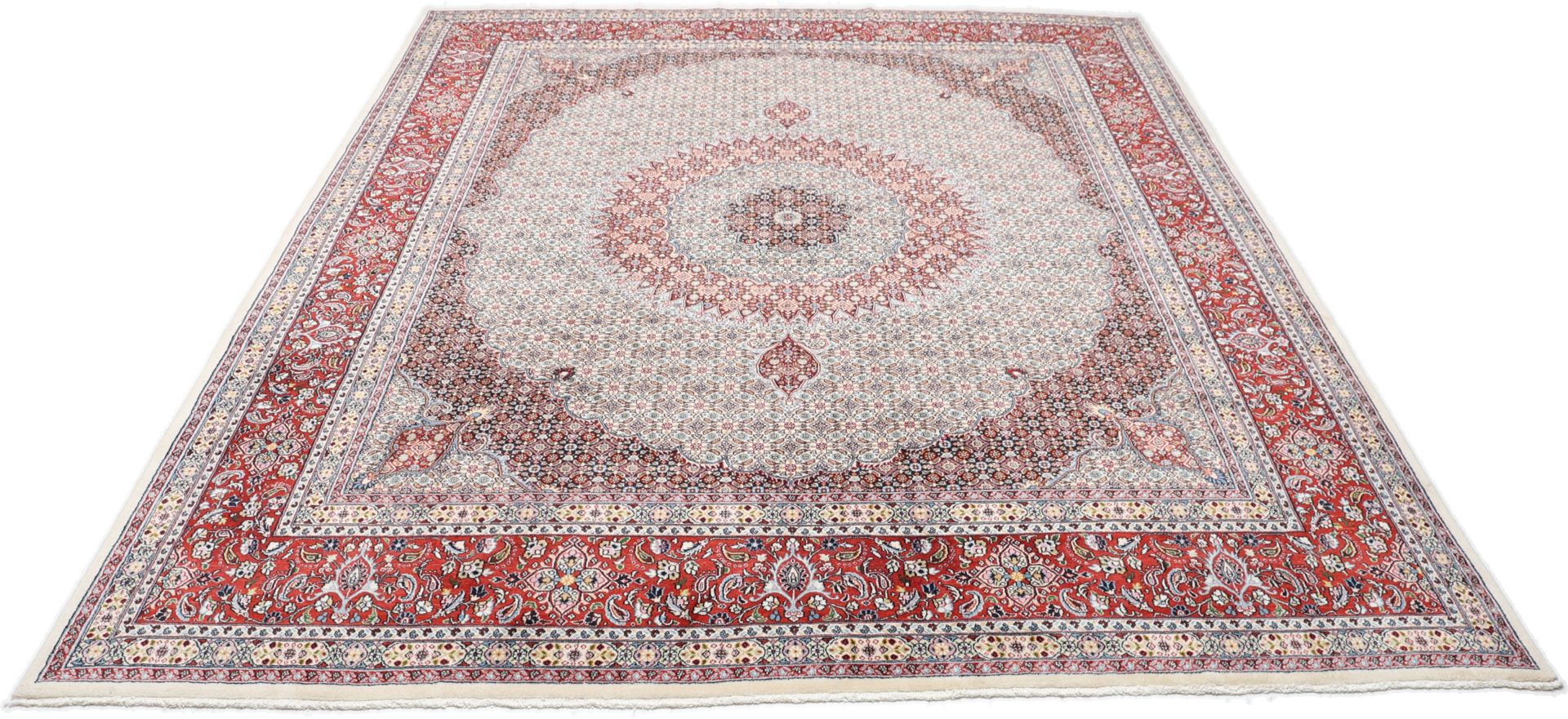 Moud Perserteppich aus Iran, 300 × 390 cm