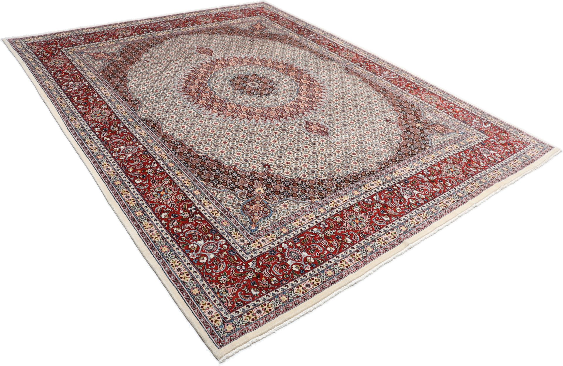 Moud Perserteppich aus Iran, 300 × 390 cm