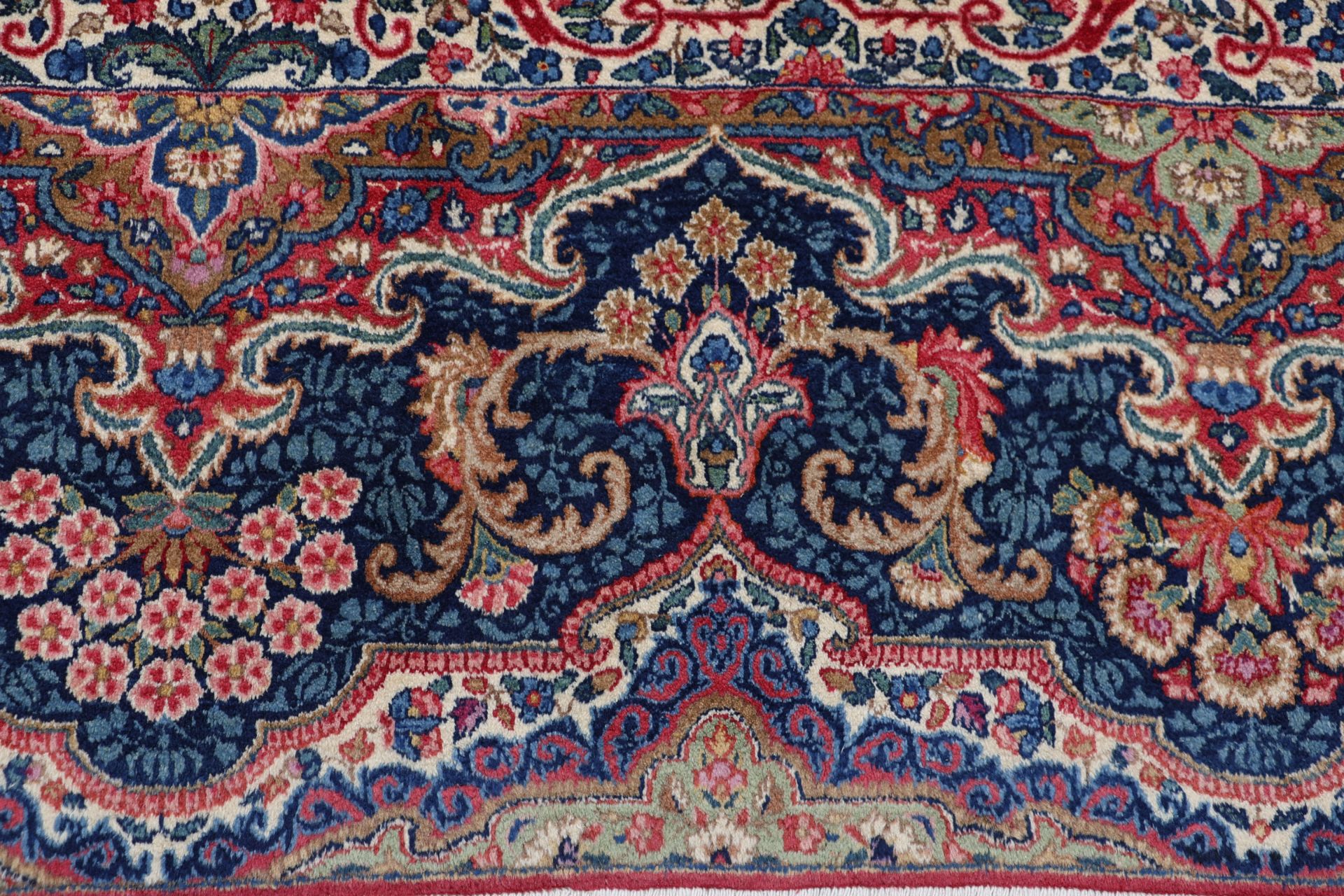 Handgeknüpfter Kerman Perserteppich, 298 × 405 cm, Wolle
