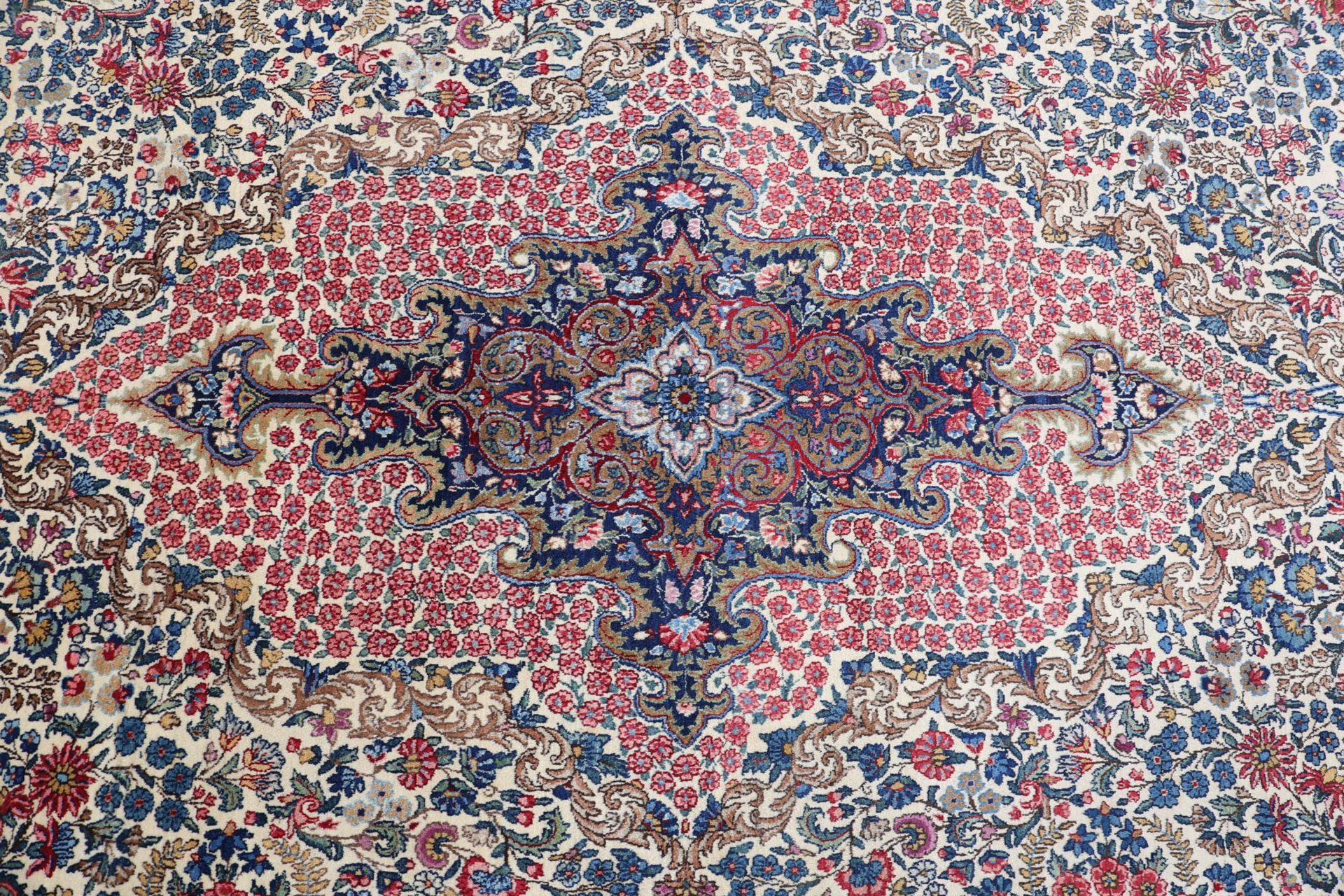 Handgeknüpfter Kerman Perserteppich, 298 × 405 cm, Wolle