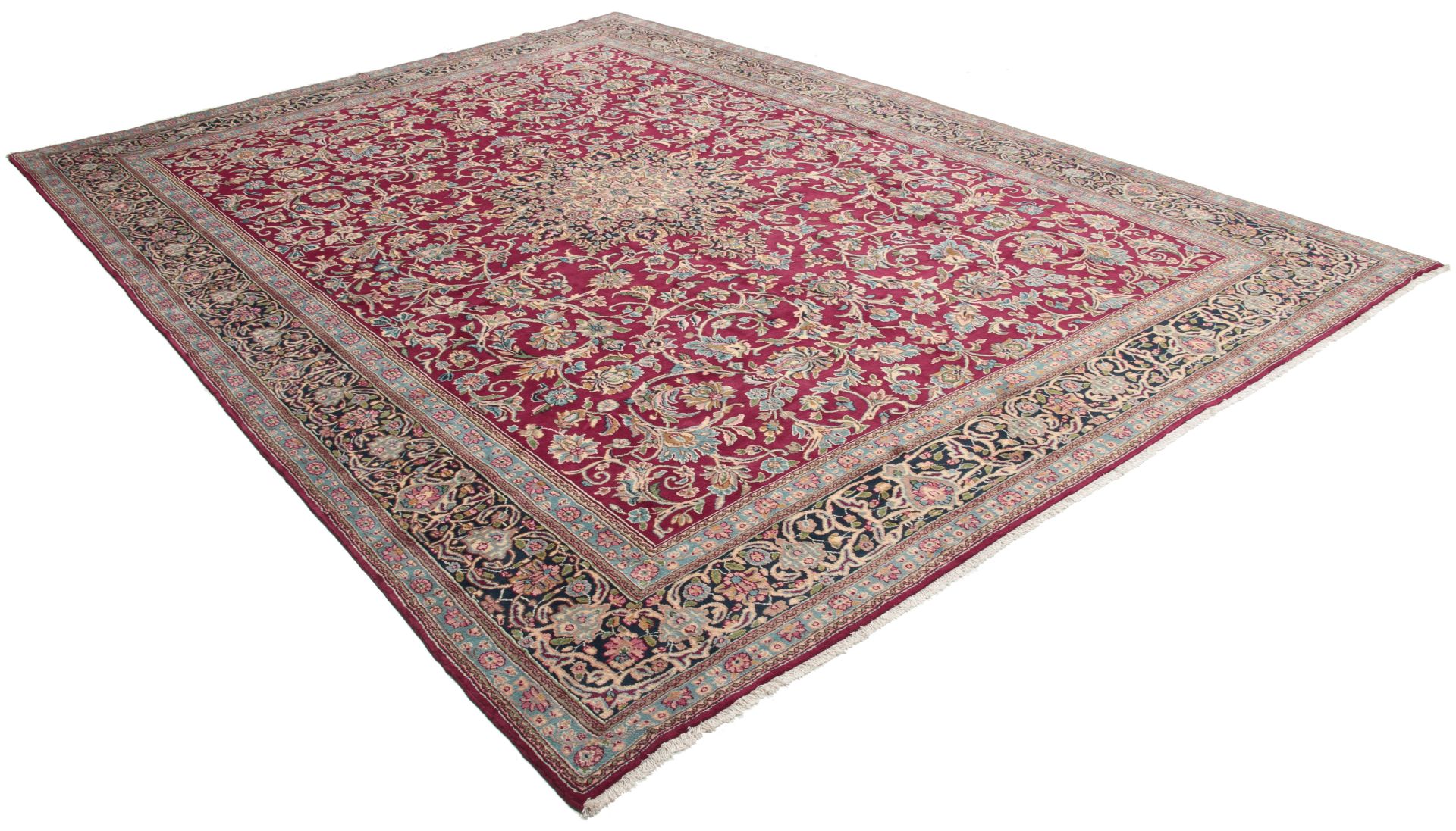 Kerman Perserteppich 300 × 410 cm aus Wolle, handgeknüpft