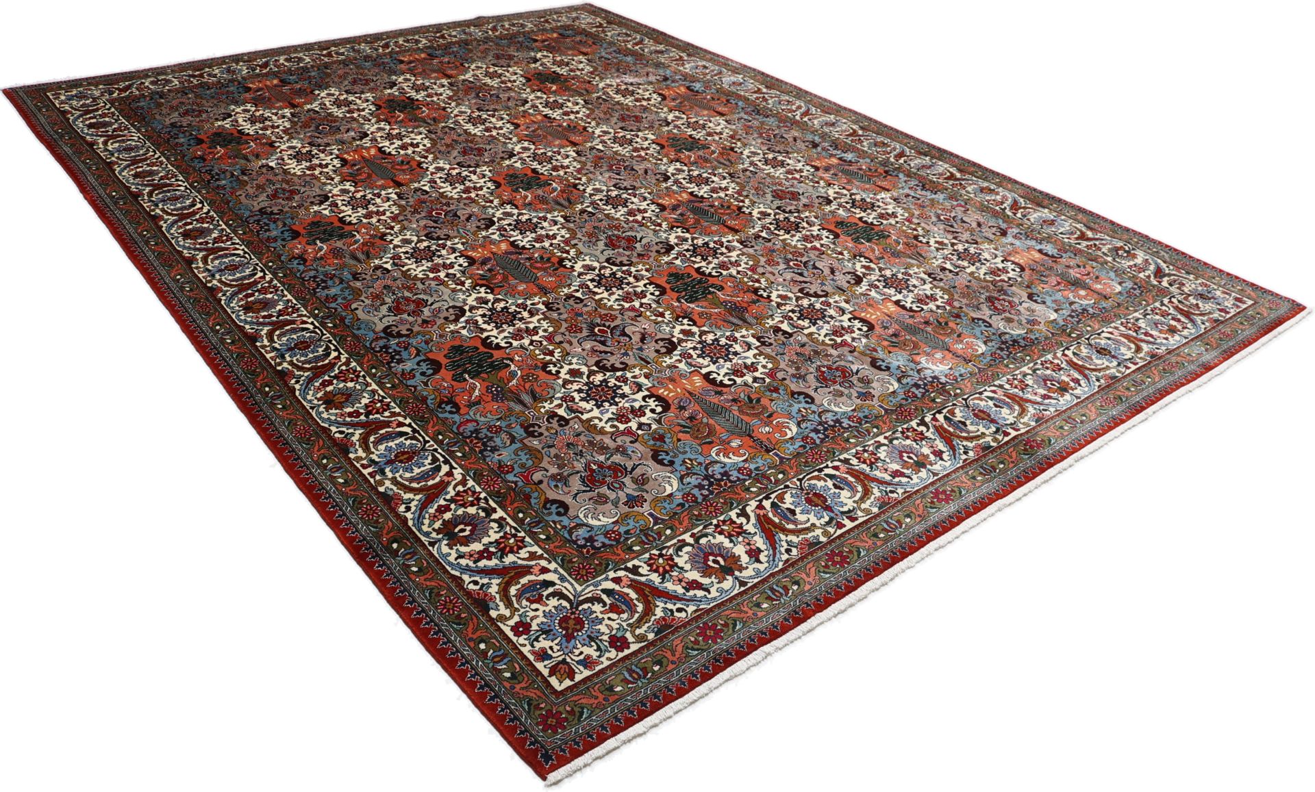 Bakhtiari Perserteppich 305 × 415 cm aus Wolle, handgeknüpft