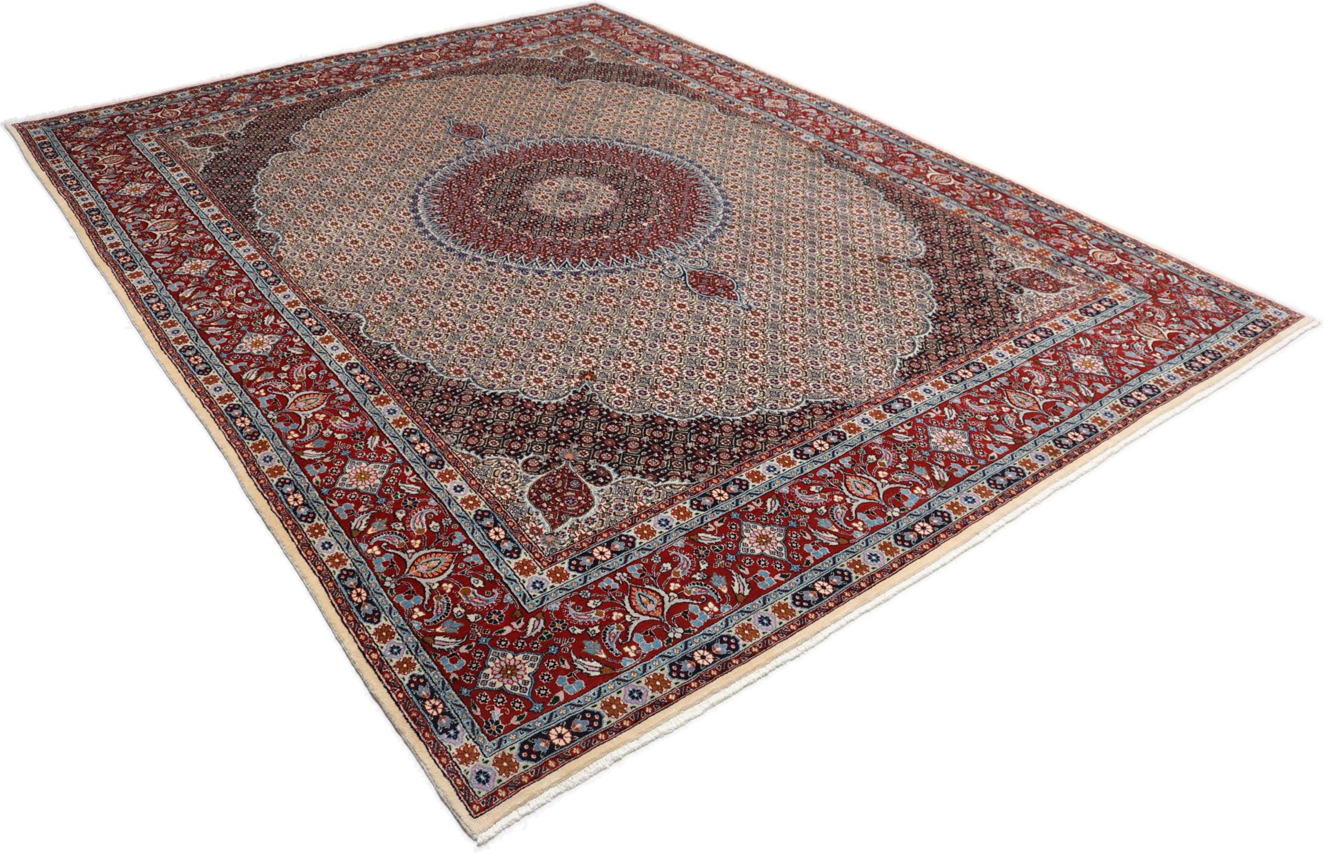 Moud Perserteppich aus Iran, 300 × 395 cm