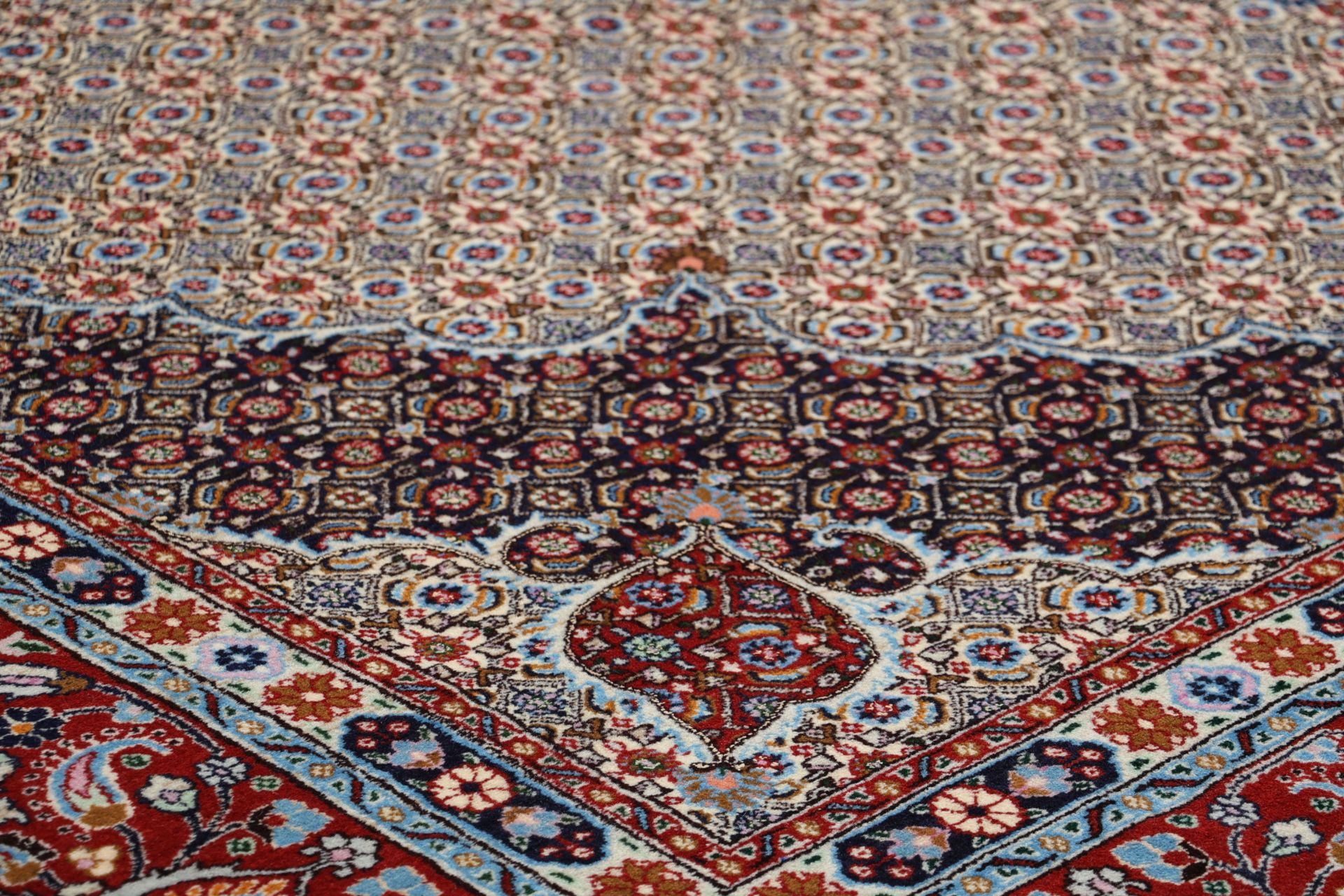 Moud Perserteppich aus Iran, 300 × 395 cm