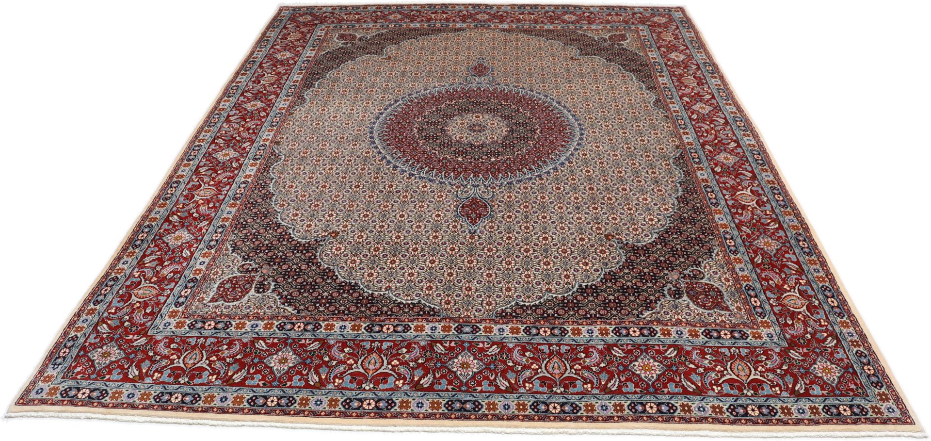 Moud Perserteppich aus Iran, 300 × 395 cm