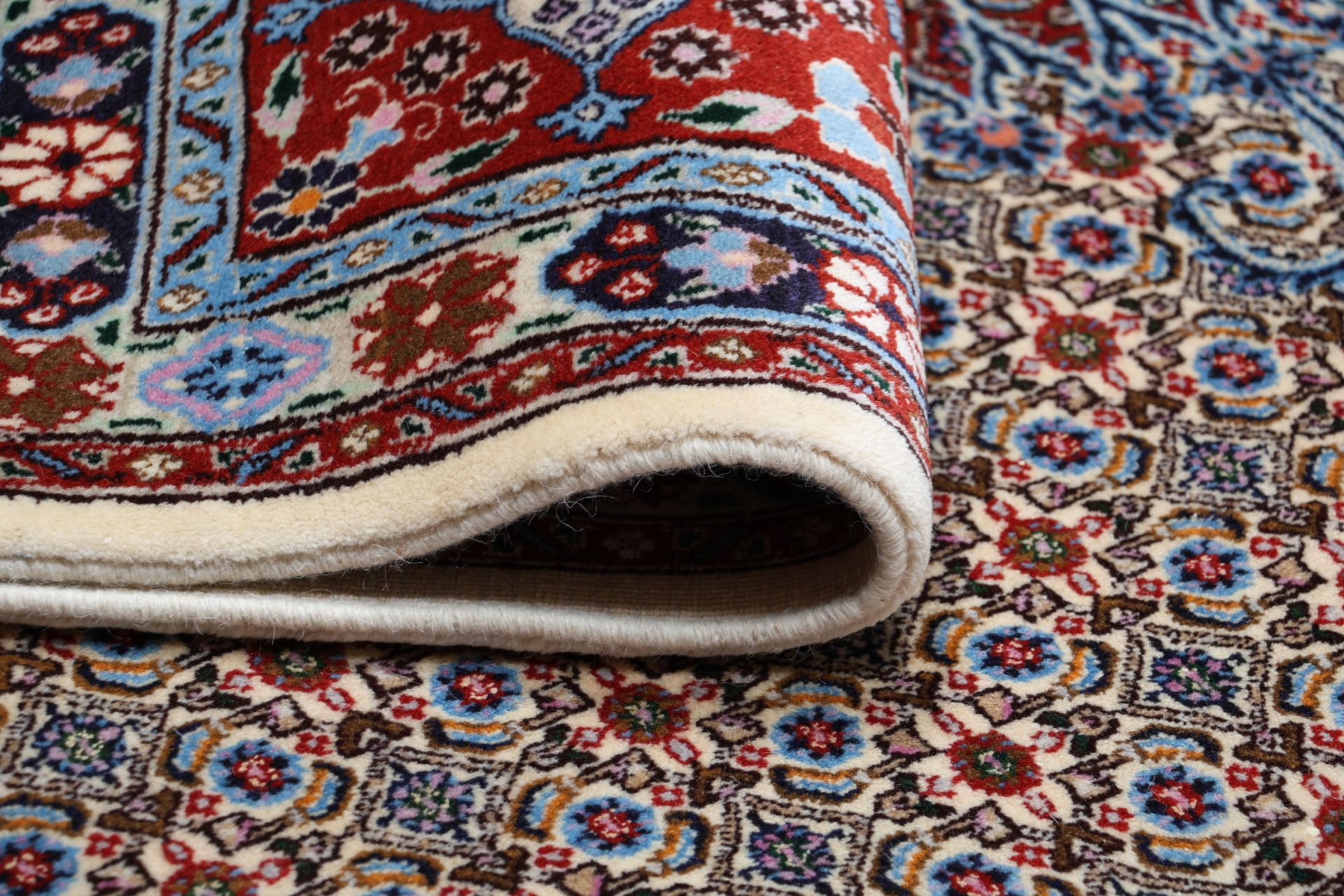 Moud Perserteppich aus Iran, 300 × 395 cm