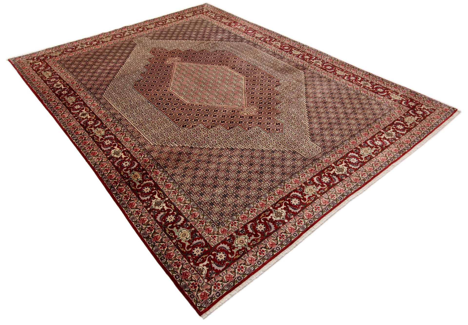 Handgeknüpfter Hamadan Perserteppich, 300 × 397 cm, Wolle