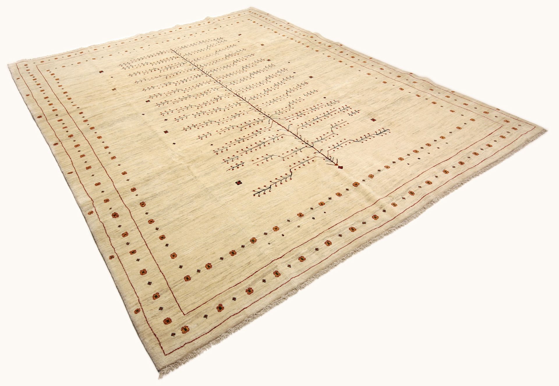 Loribaft Perserteppich 306 × 381 cm aus Wolle, handgeknüpft