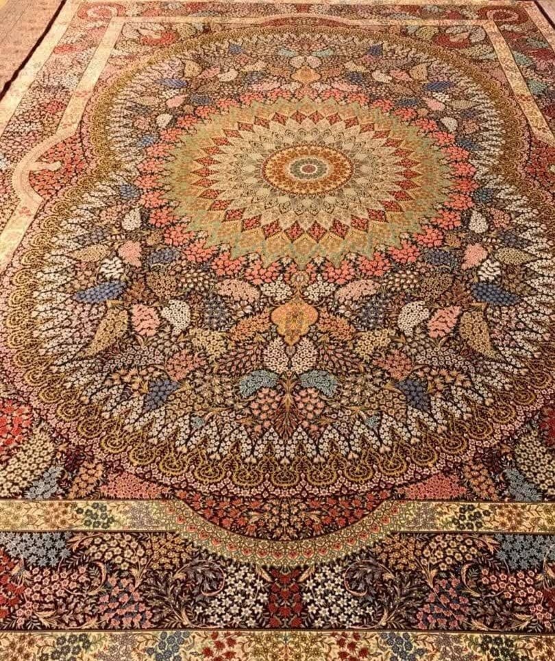 Ghom Perserteppich aus Iran, 400 × 300 cm