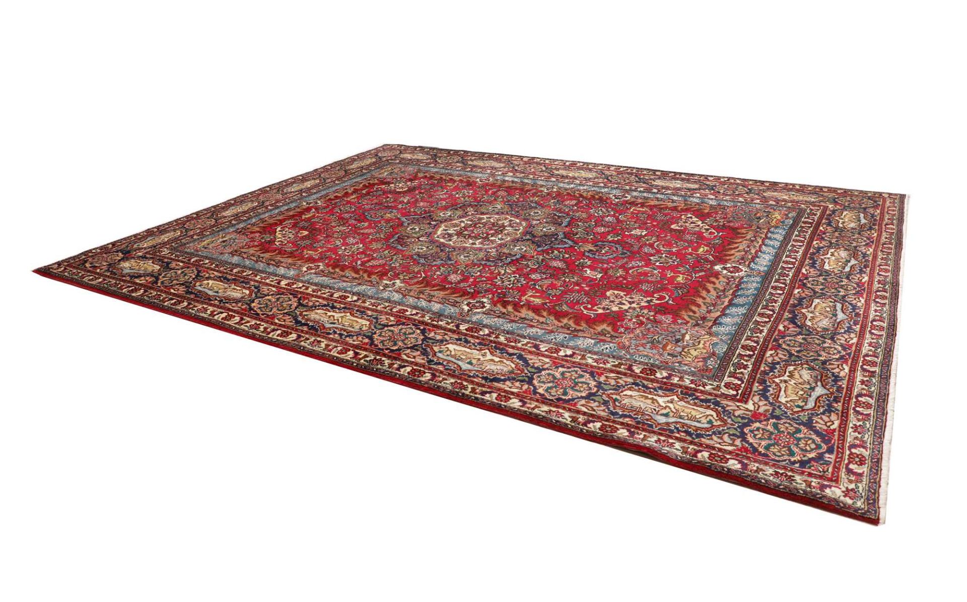 Täbriz Perserteppich aus Iran, 303 × 397 cm