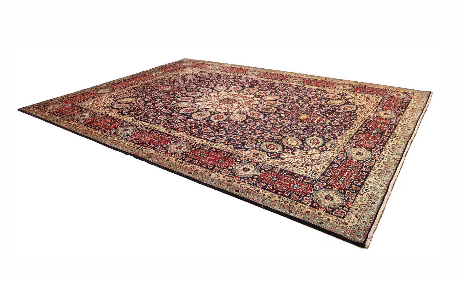Täbriz Perserteppich 304 × 399 cm aus Wolle, handgeknüpft