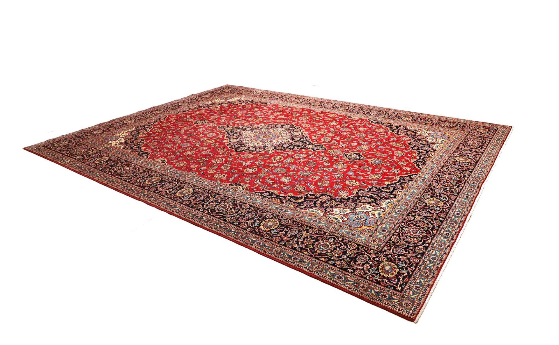 Kashan Perserteppich aus Iran, 301 × 395 cm