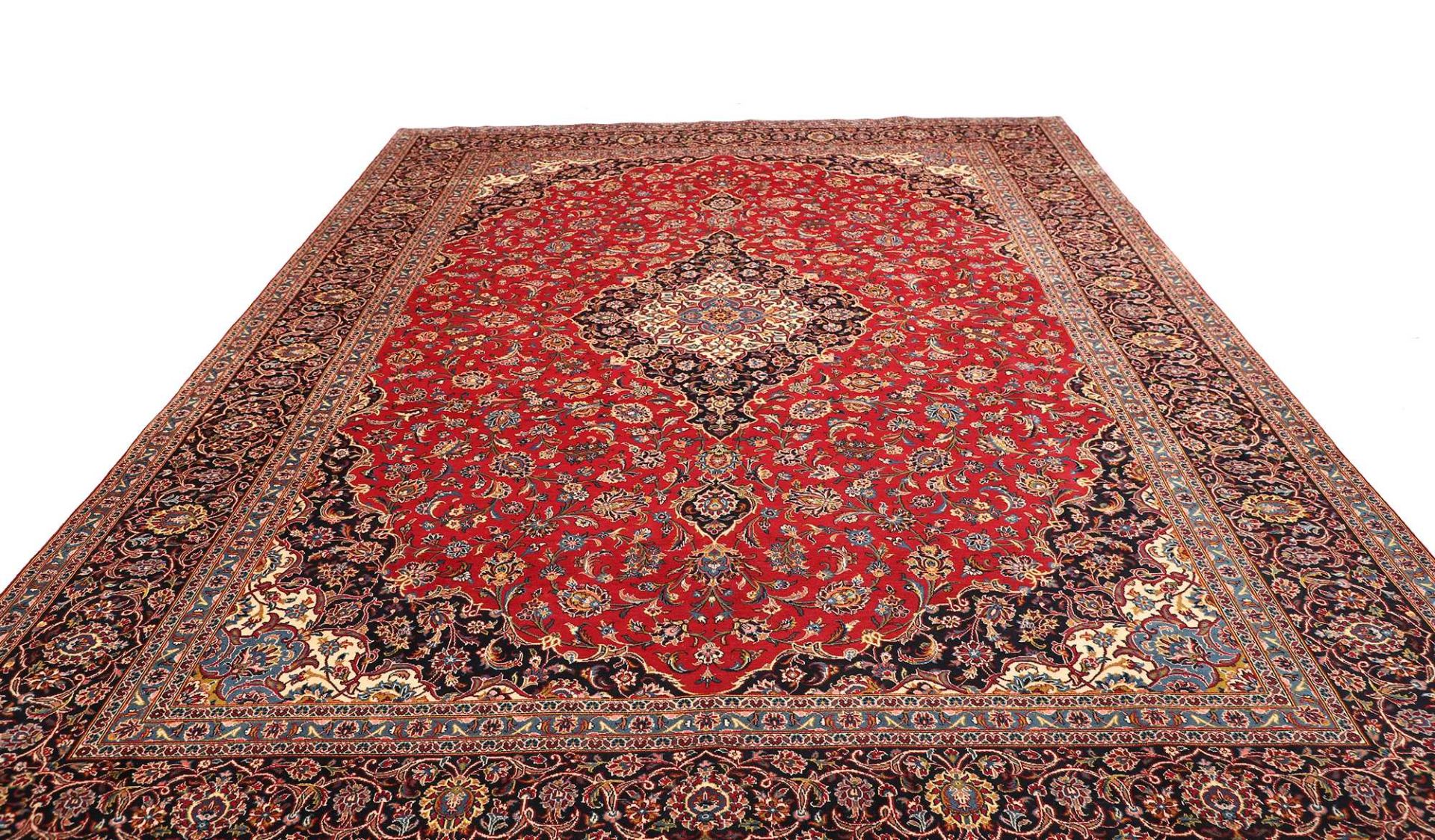 Kashan Perserteppich aus Iran, 301 × 395 cm