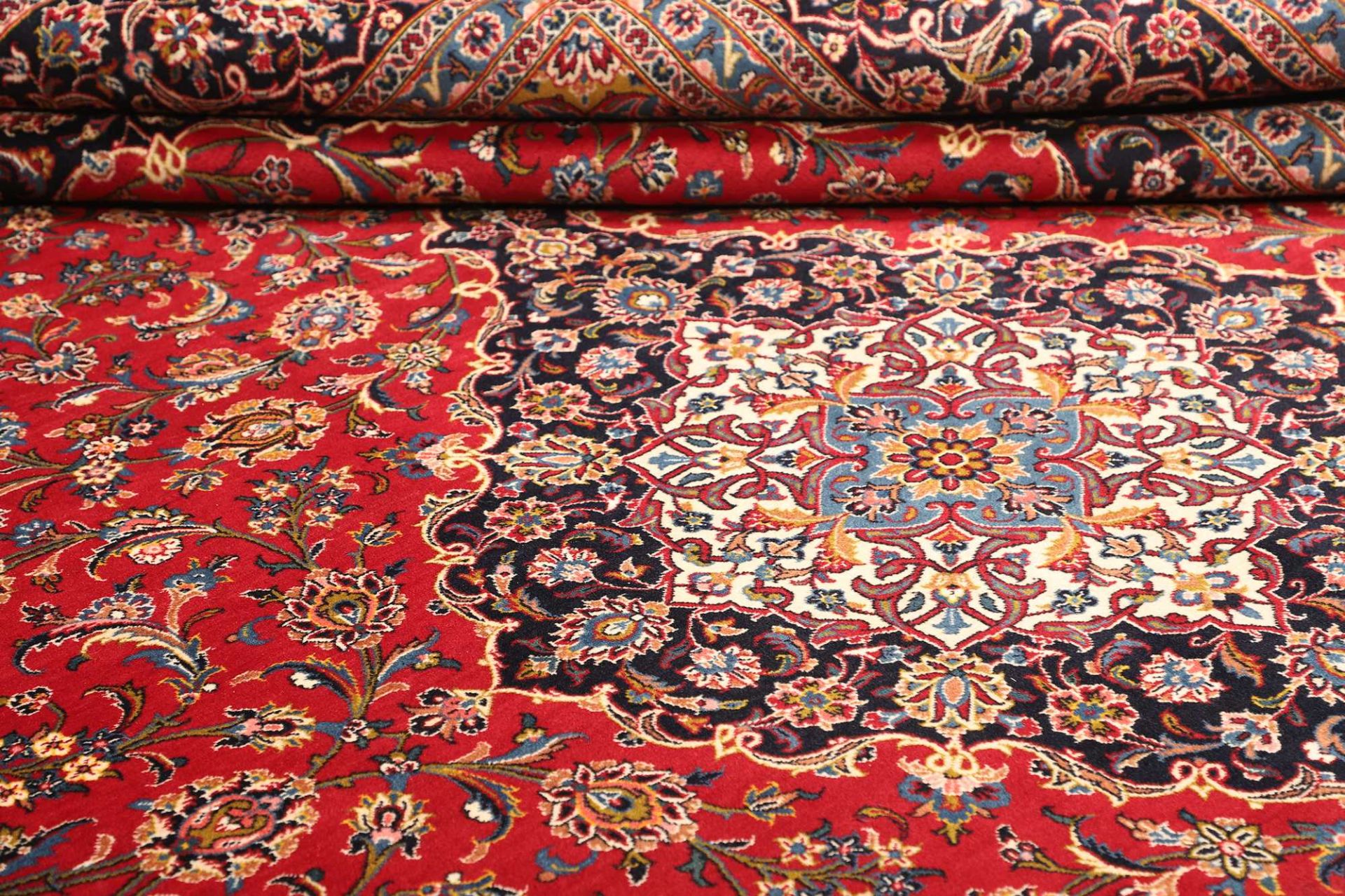 Kashan Perserteppich aus Iran, 301 × 395 cm