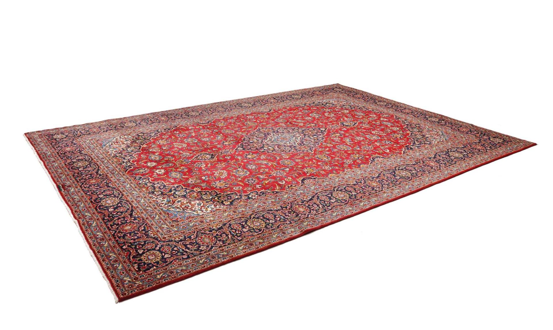 Handgeknüpfter Kashan Perserteppich 275 × 387 cm