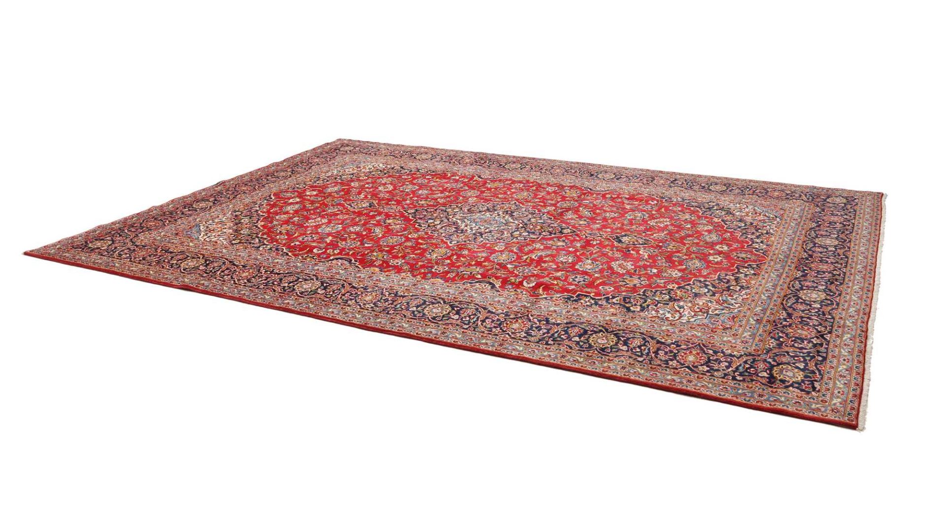 Handgeknüpfter Kashan Perserteppich 275 × 387 cm