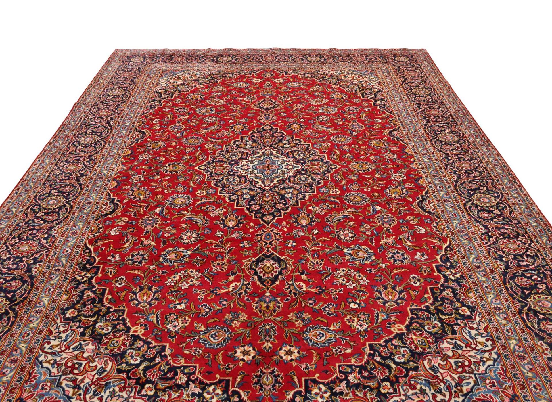 Handgeknüpfter Kashan Perserteppich 275 × 387 cm