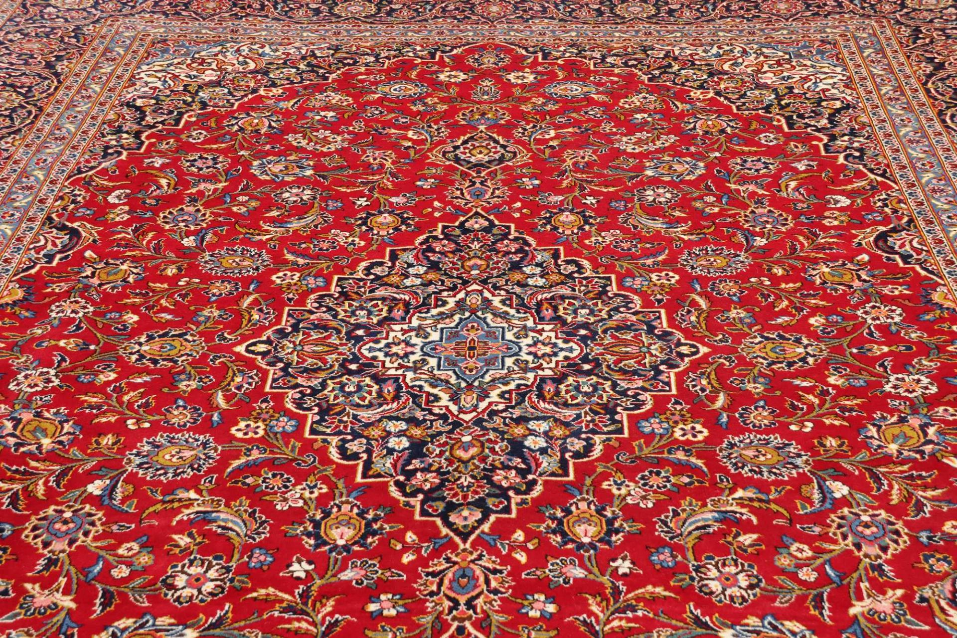 Handgeknüpfter Kashan Perserteppich 275 × 387 cm