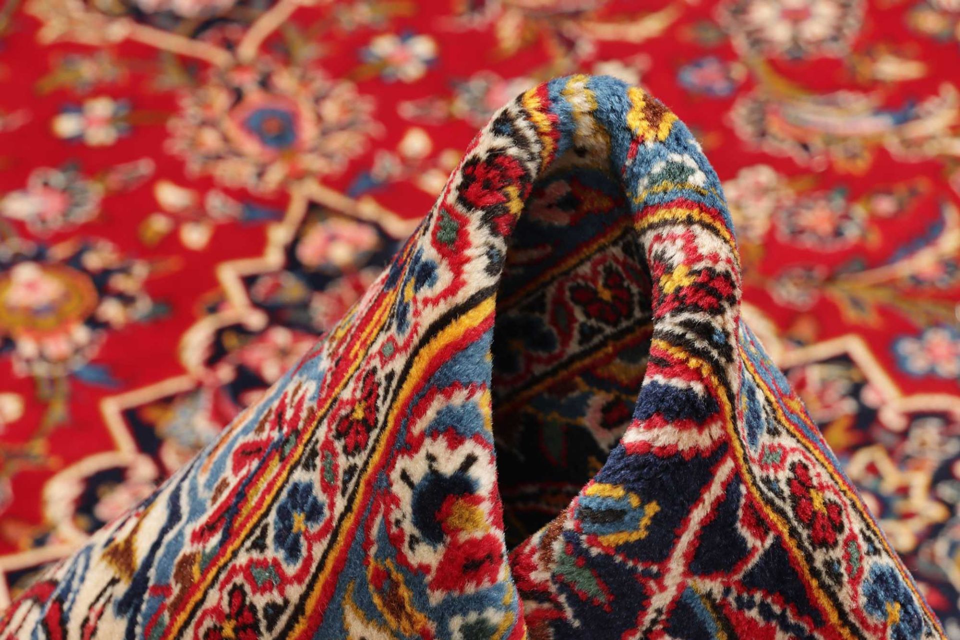 Handgeknüpfter Kashan Perserteppich 275 × 387 cm