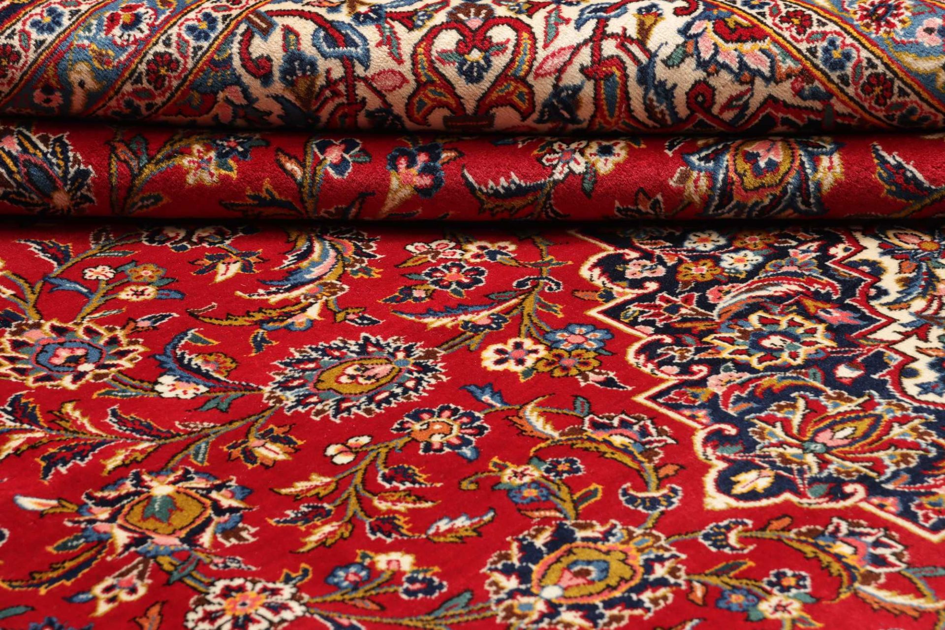 Handgeknüpfter Kashan Perserteppich 275 × 387 cm