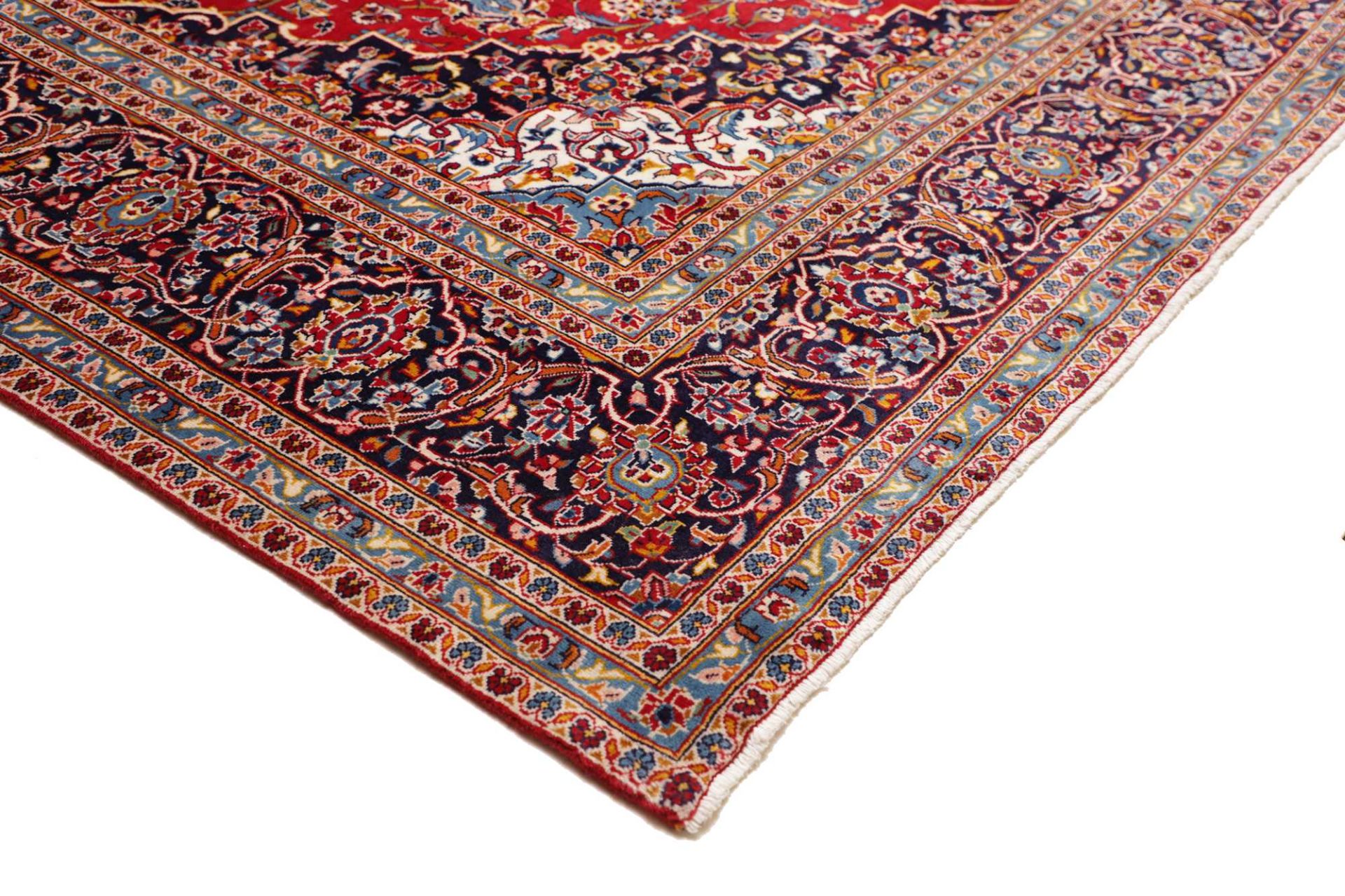 Handgeknüpfter Kashan Perserteppich 291 × 384 cm